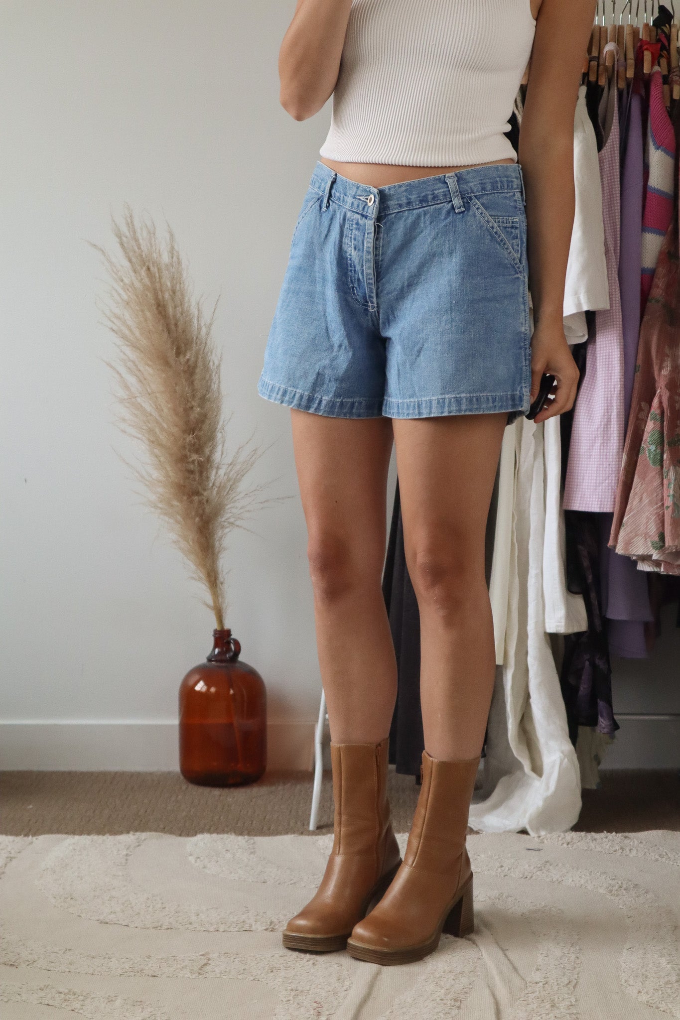 Vintage x Denim Cargo Shorts (8)