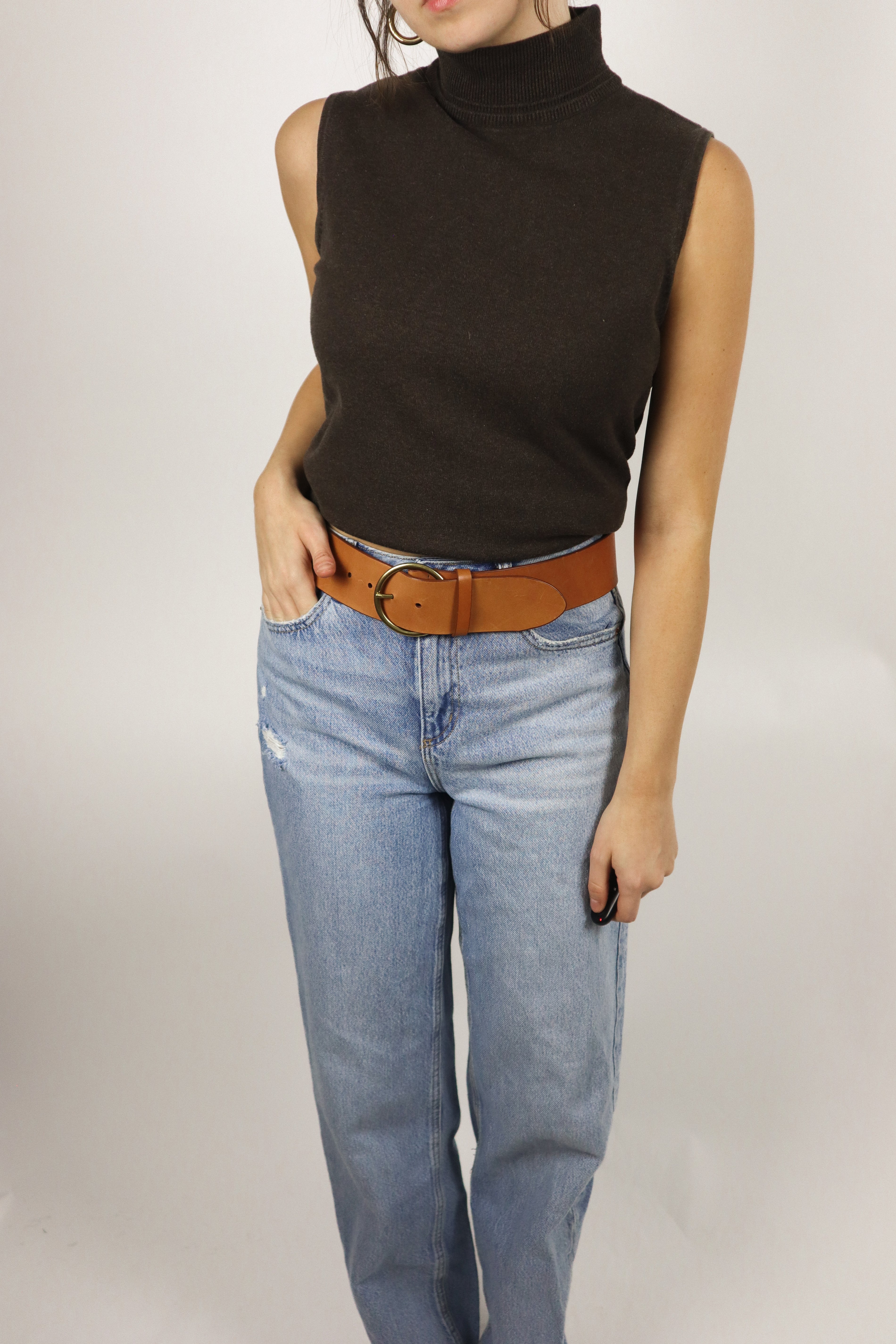 Aritzia x Leather Belt (S/M)