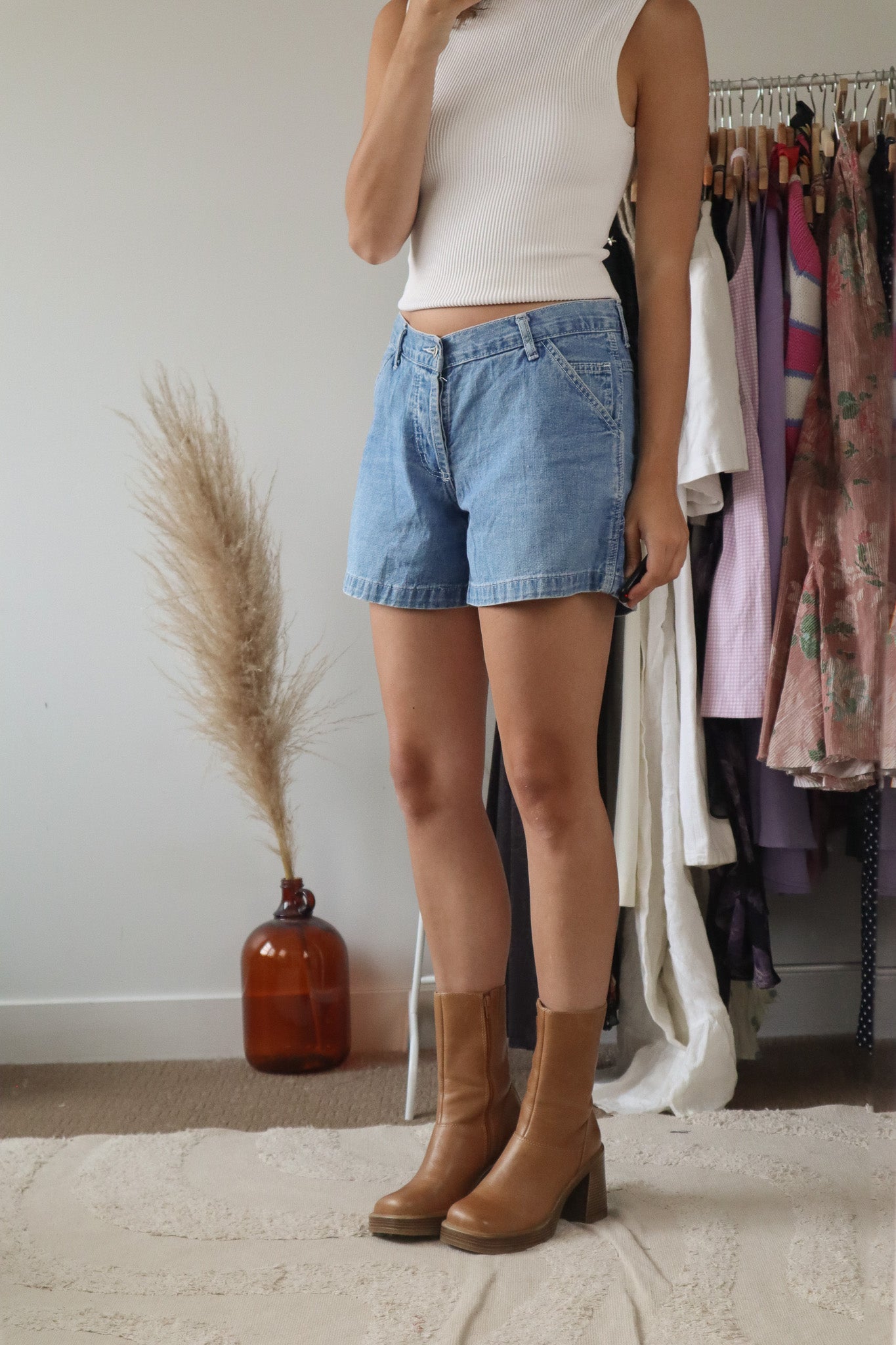 Vintage x Denim Cargo Shorts (8)
