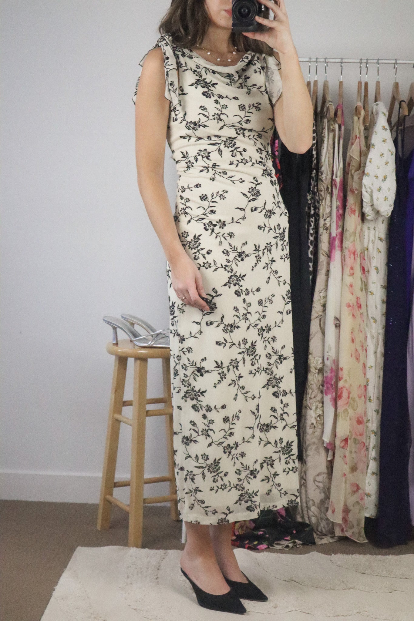 Vintage x Floral High-Neck Maxi Dress (6/8)