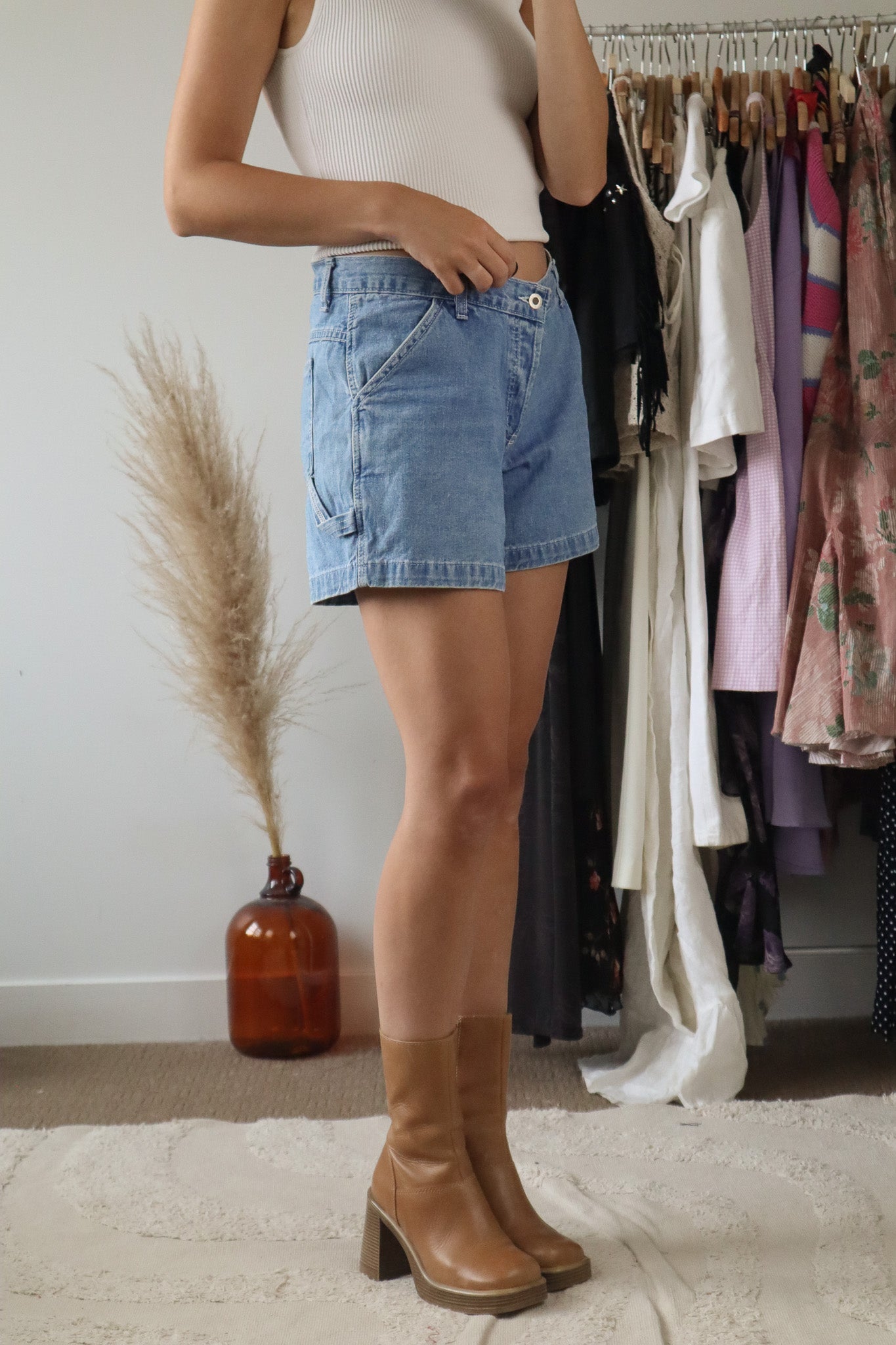 Vintage x Denim Cargo Shorts (8)