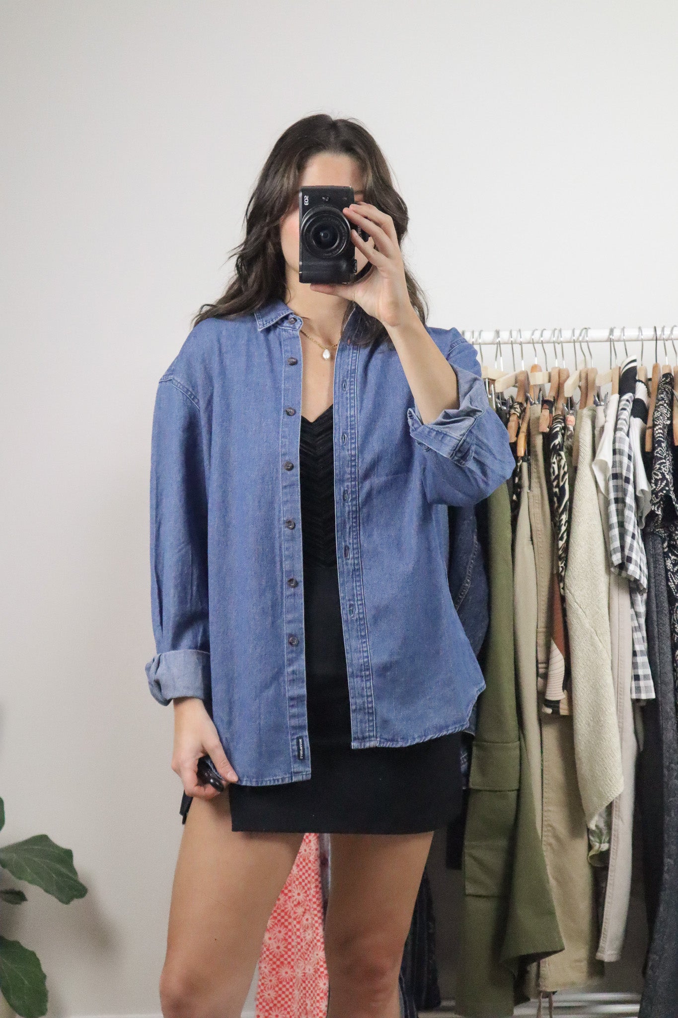 Vintage x Denim Button Up (XS-L)