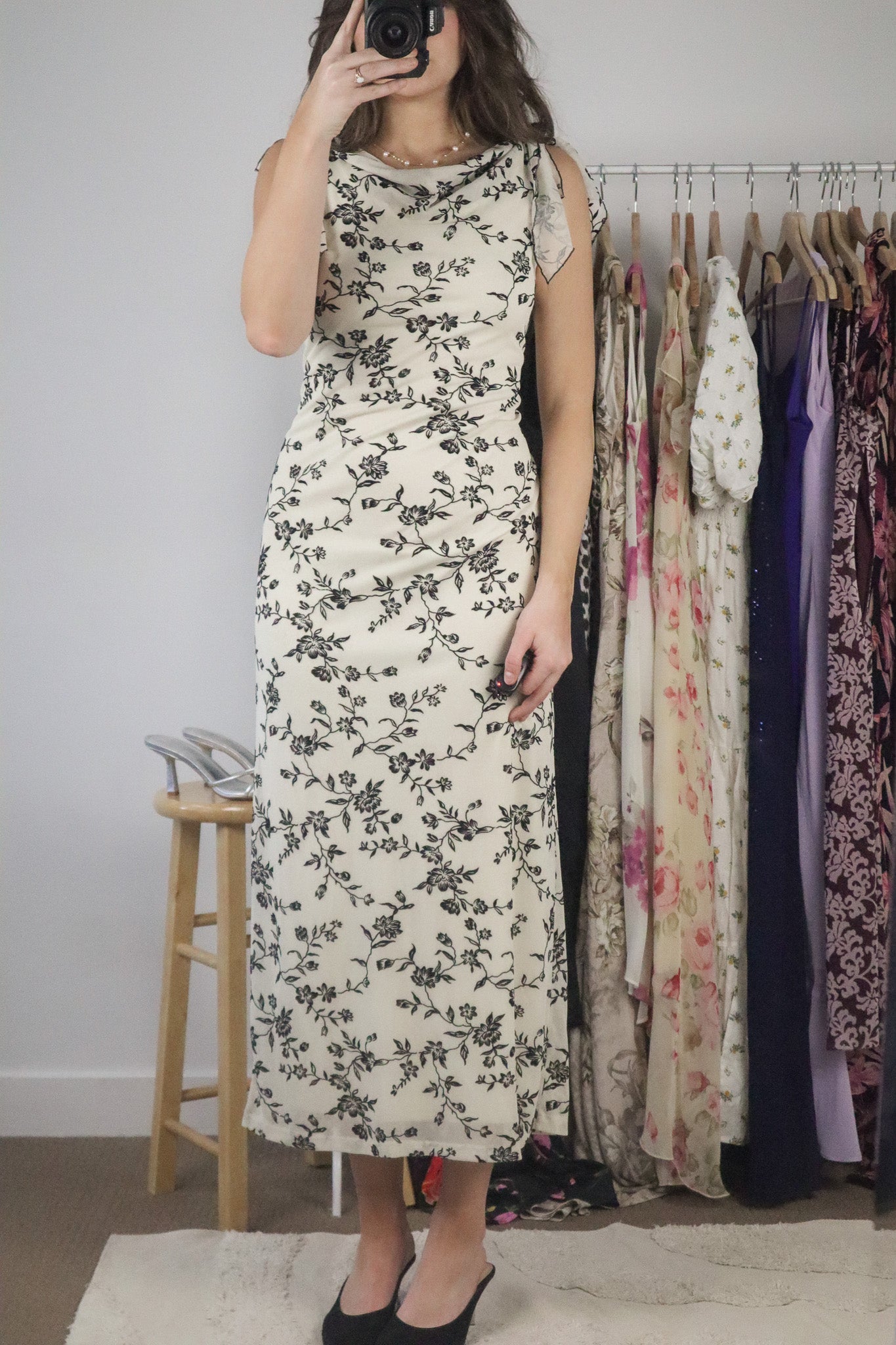 Vintage x Floral High-Neck Maxi Dress (6/8)