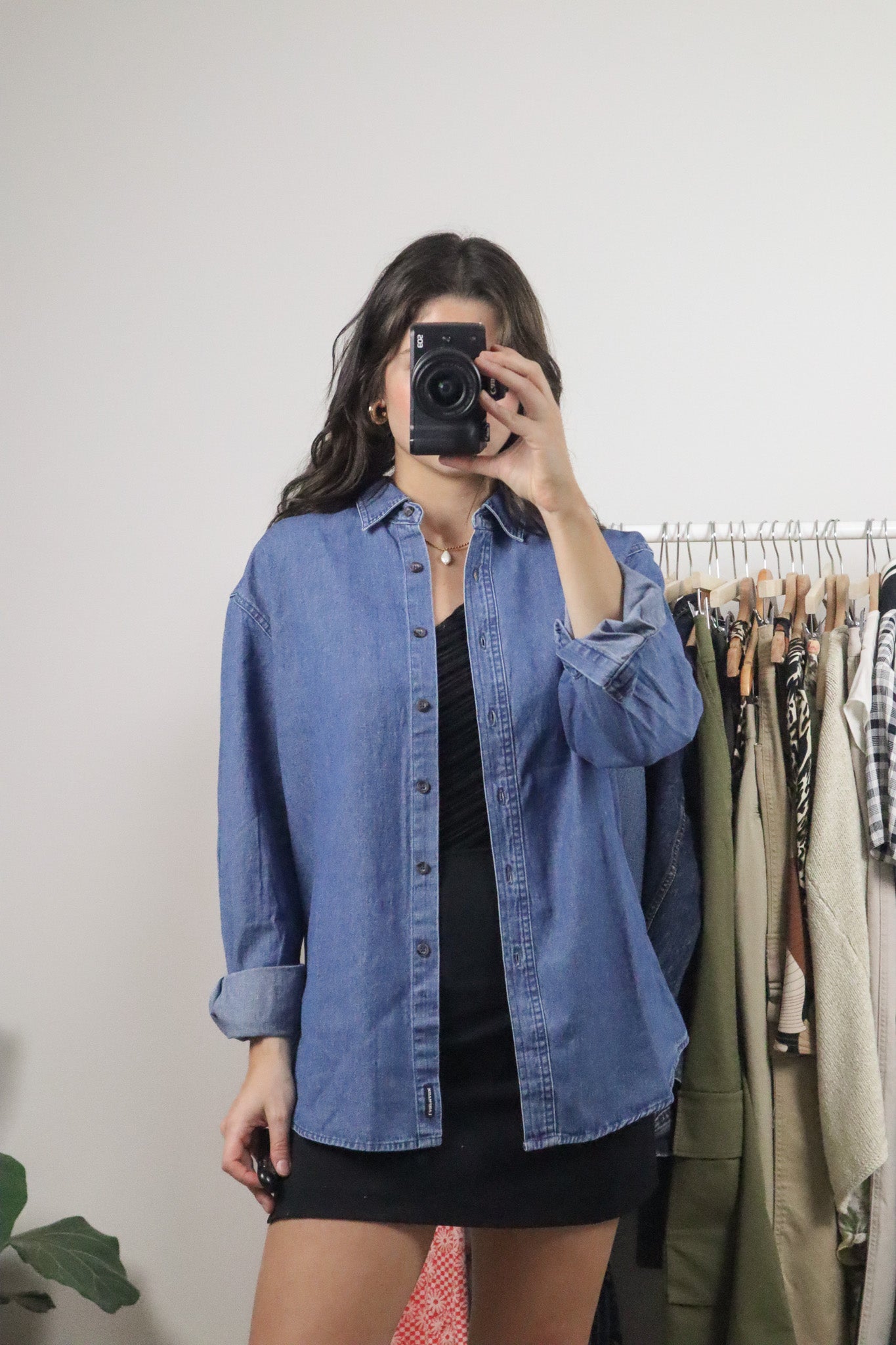 Vintage x Denim Button Up (XS-L)