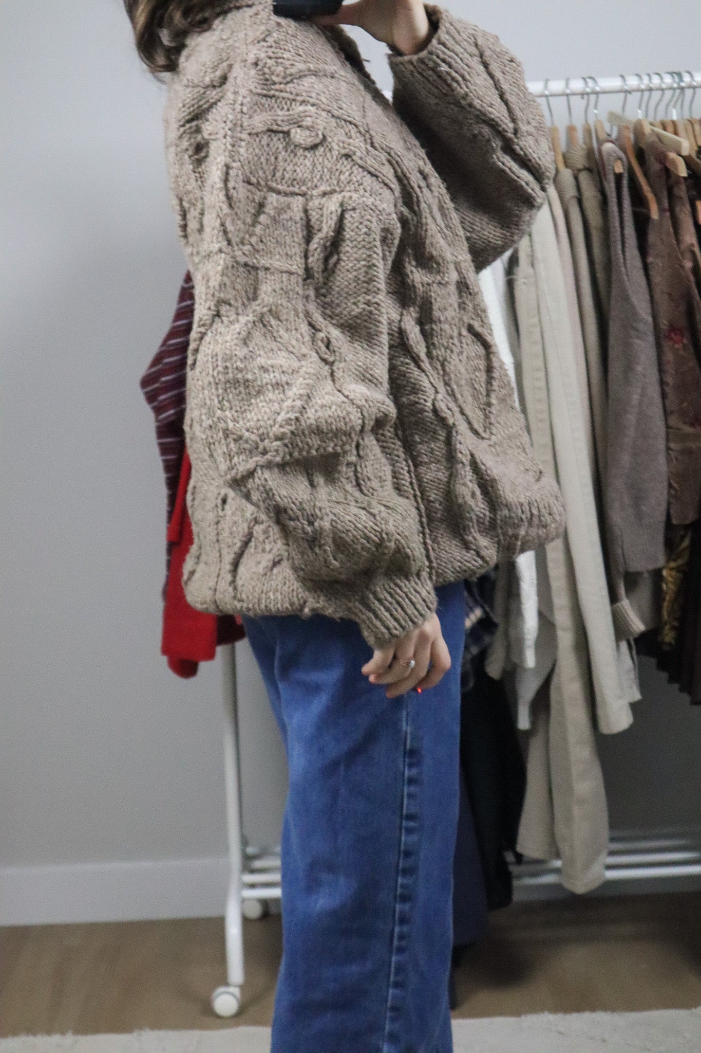 Handmade in Ecuador x Vintage x Wool Chunky Zip-Up (L/XL)