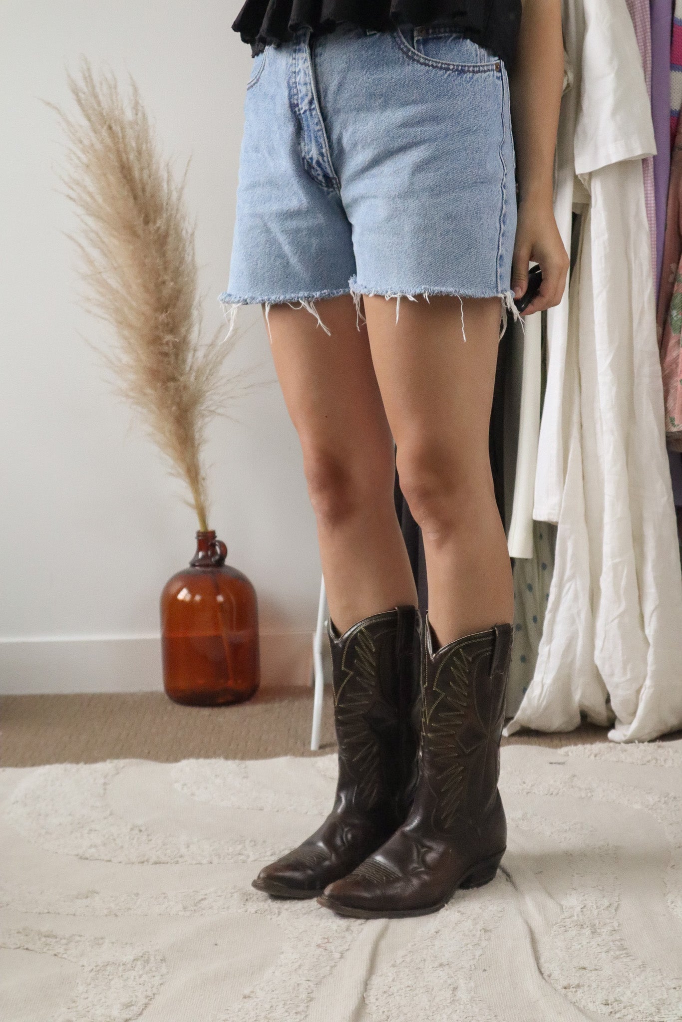 Vintage x Leather Cowboy Boots (W10/10.5)