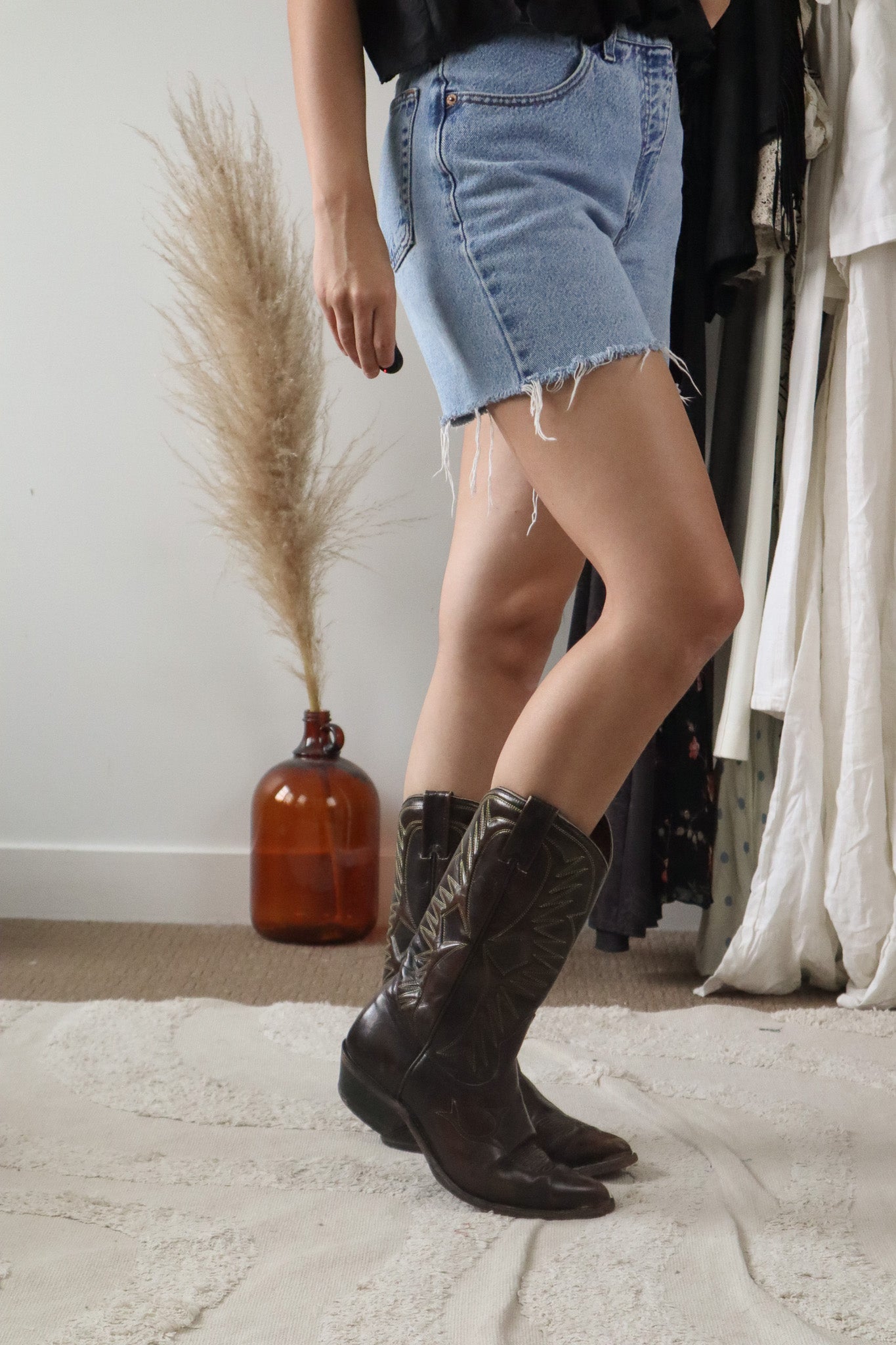 Vintage x Leather Cowboy Boots (W10/10.5)
