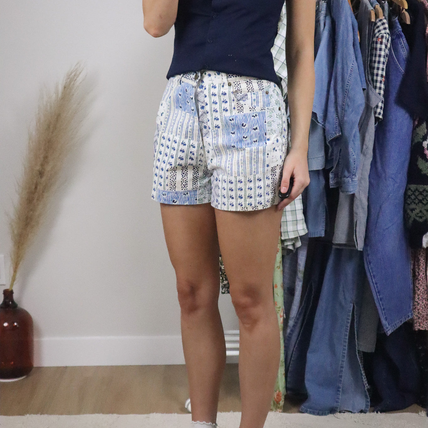Vintage x Cotton Patchwork Shorts (2/4)