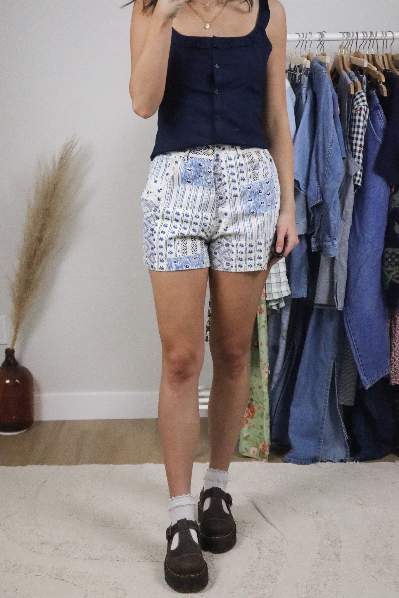 Vintage x Cotton Patchwork Shorts (2/4)