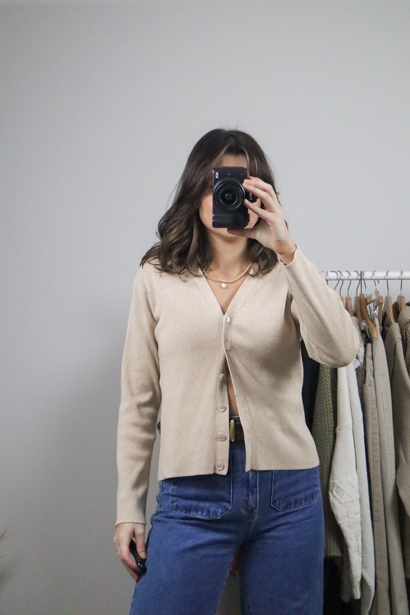 Vintage x Fitted Cardigan (M)