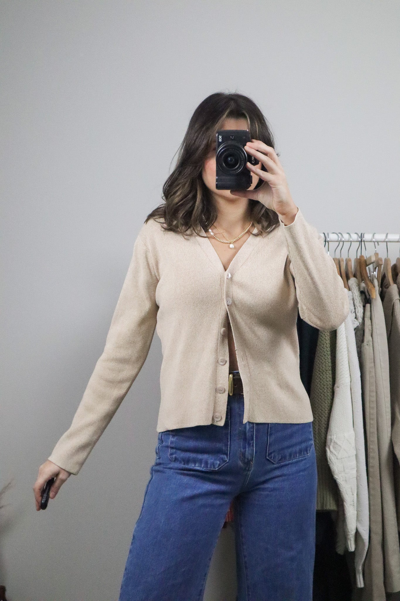 Vintage x Fitted Cardigan (M)