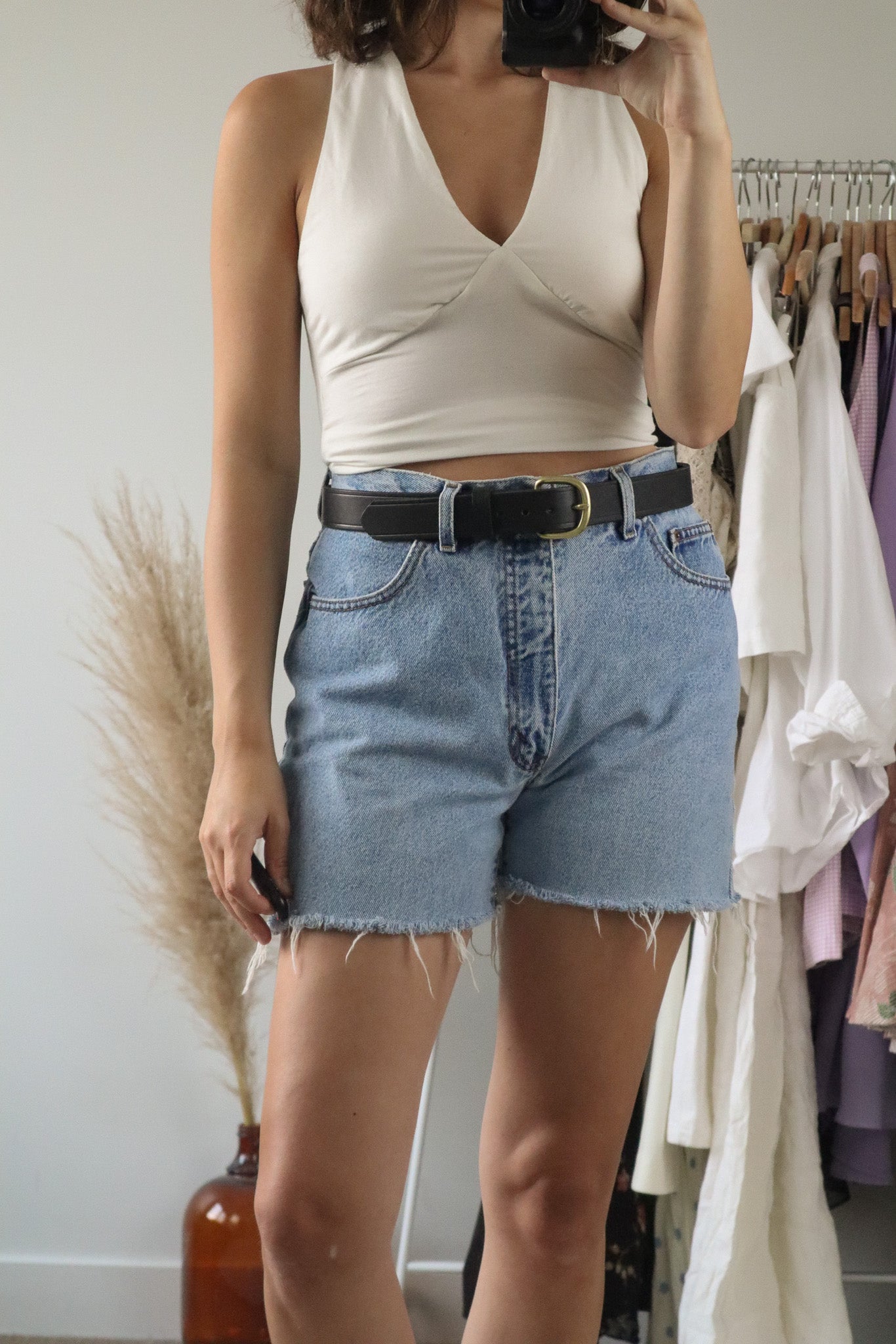 Vintage x Leather Belt (M)
