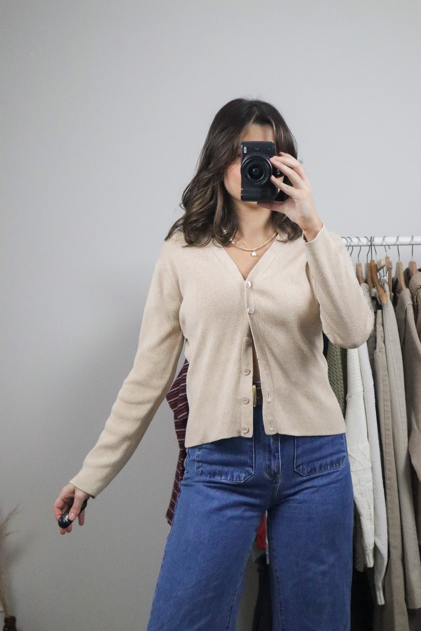 Vintage x Fitted Cardigan (M)