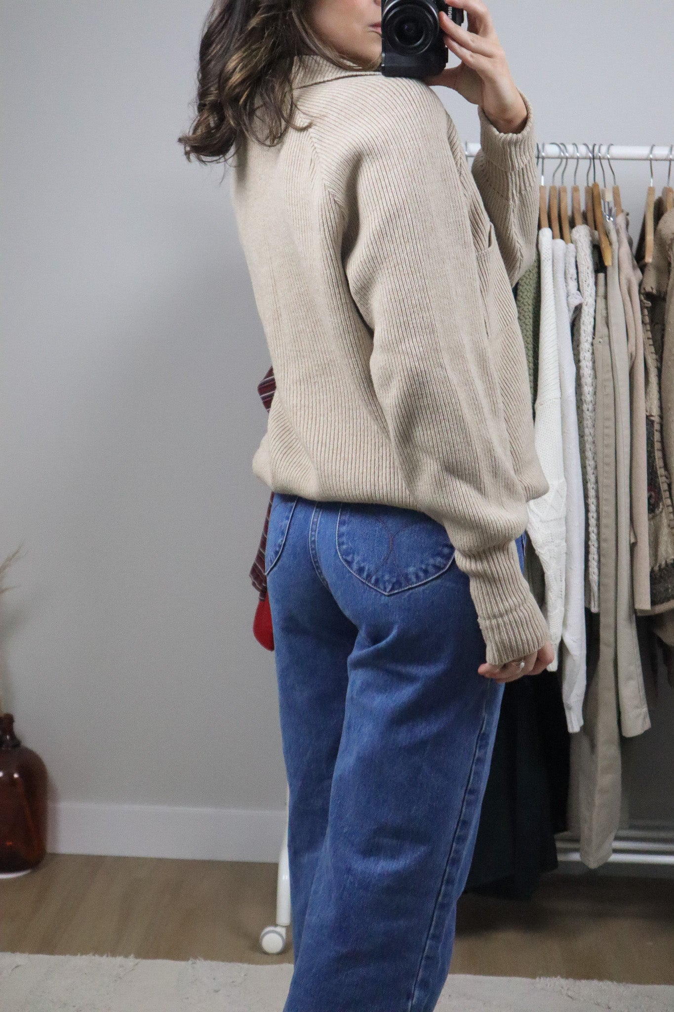 Vintage x Wool Blend Collared Knit (S-M)