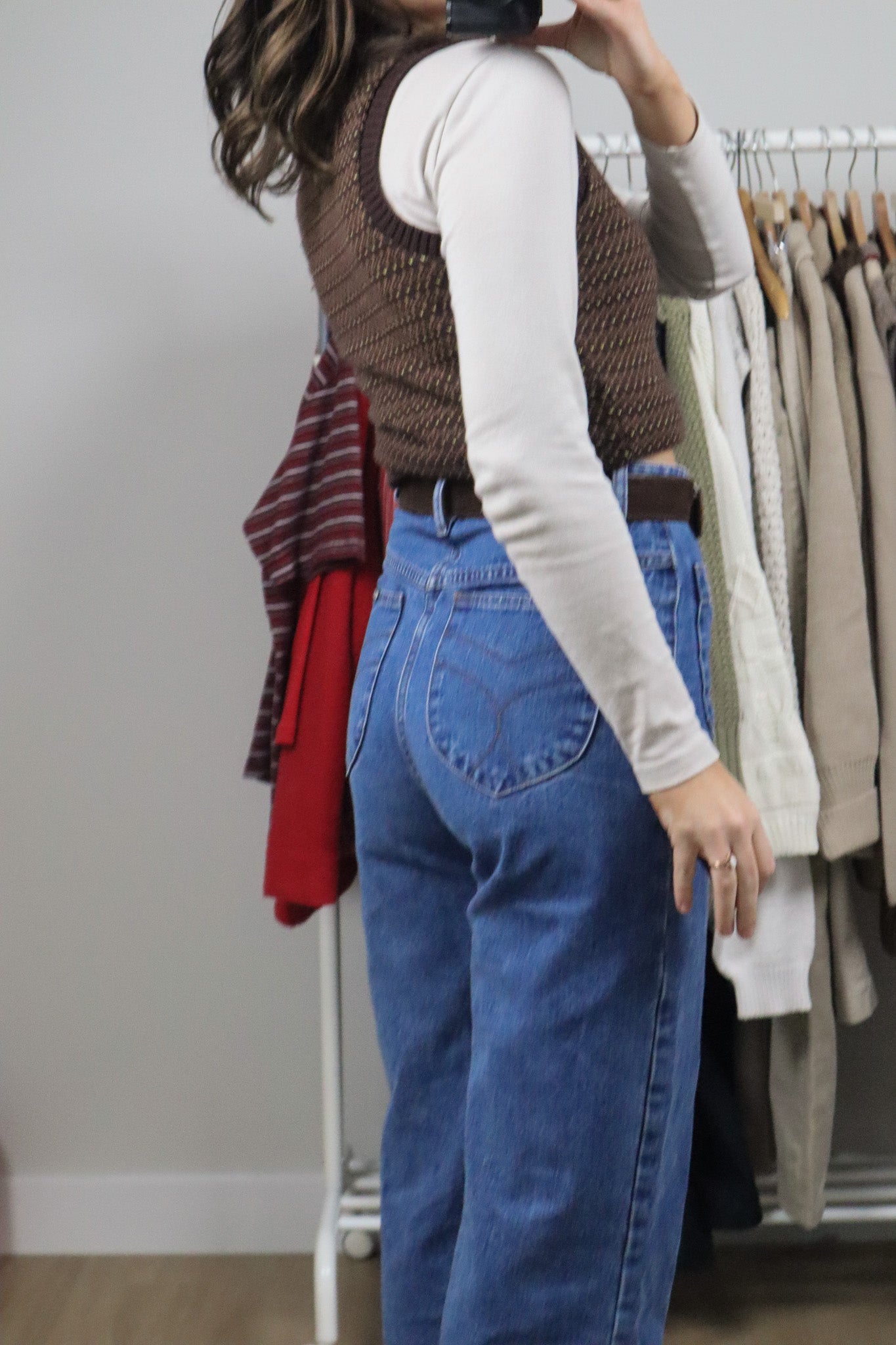 Vintage x Patterned Vest (S)
