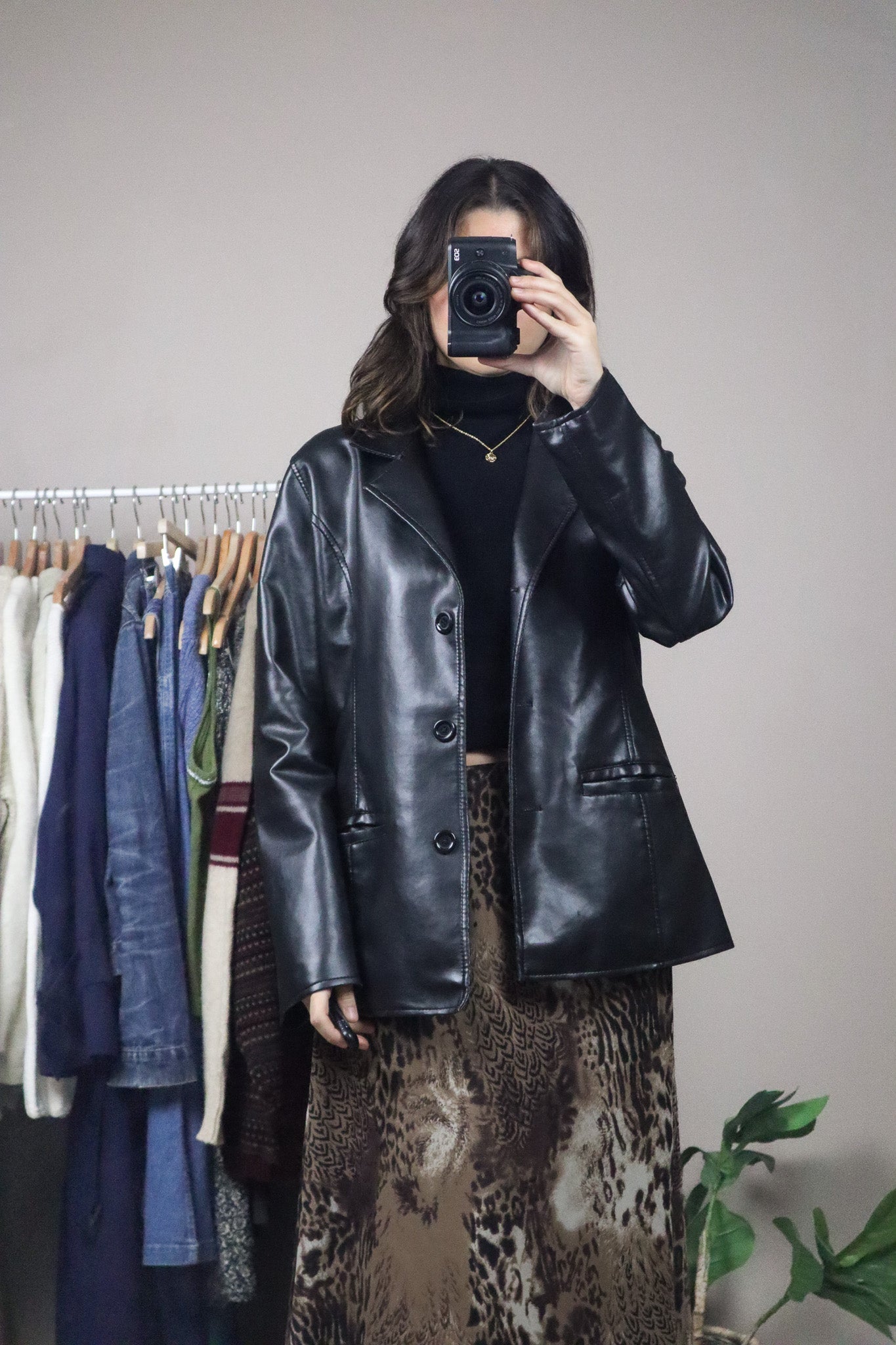 Made in Italy x Vintage x Faux Leather Jacket (S)