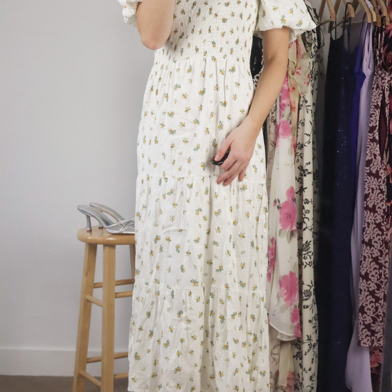 Faithful the Brand x Linen Floral Maxi Dress (S)