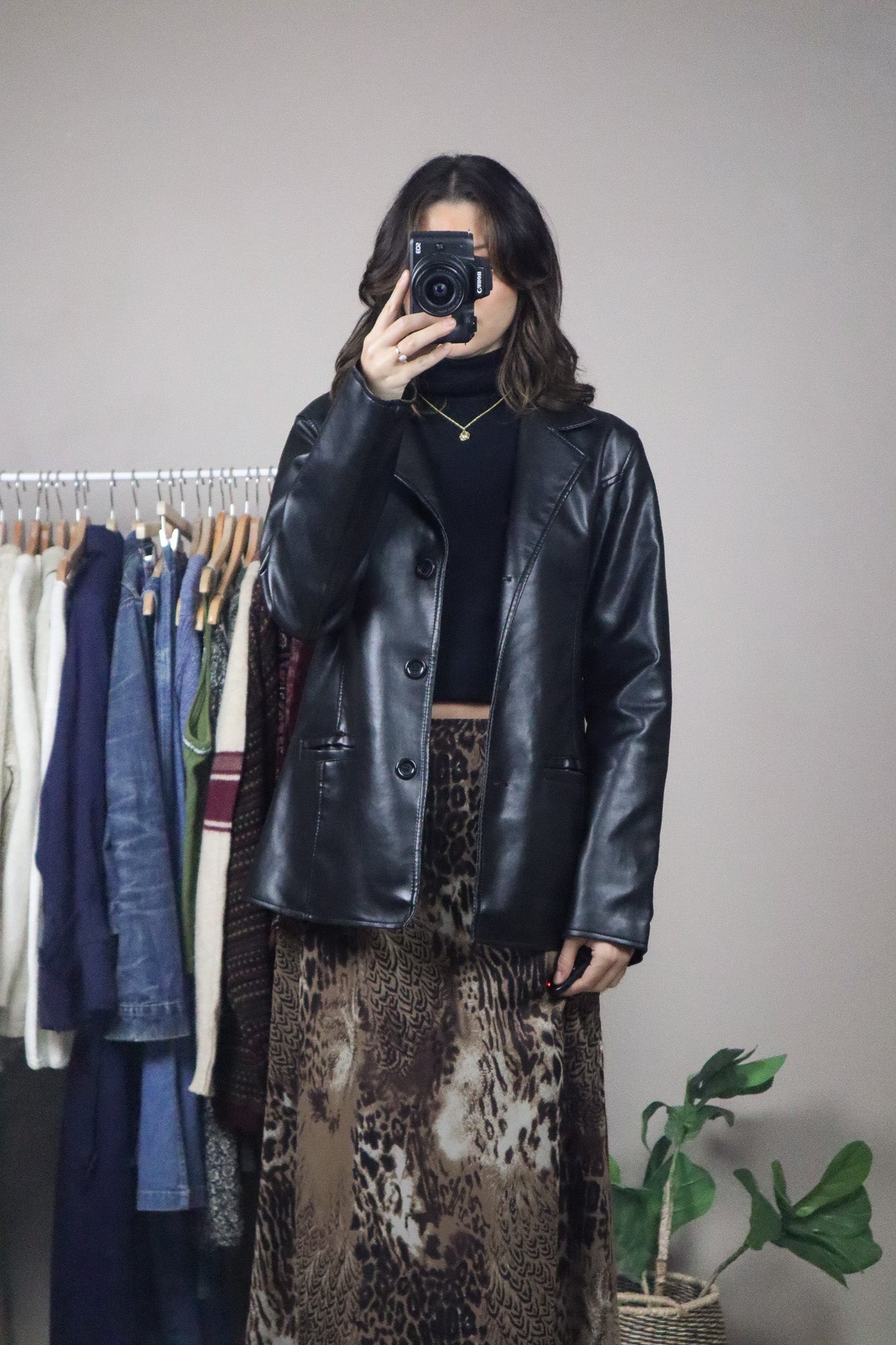 Made in Italy x Vintage x Faux Leather Jacket (S)