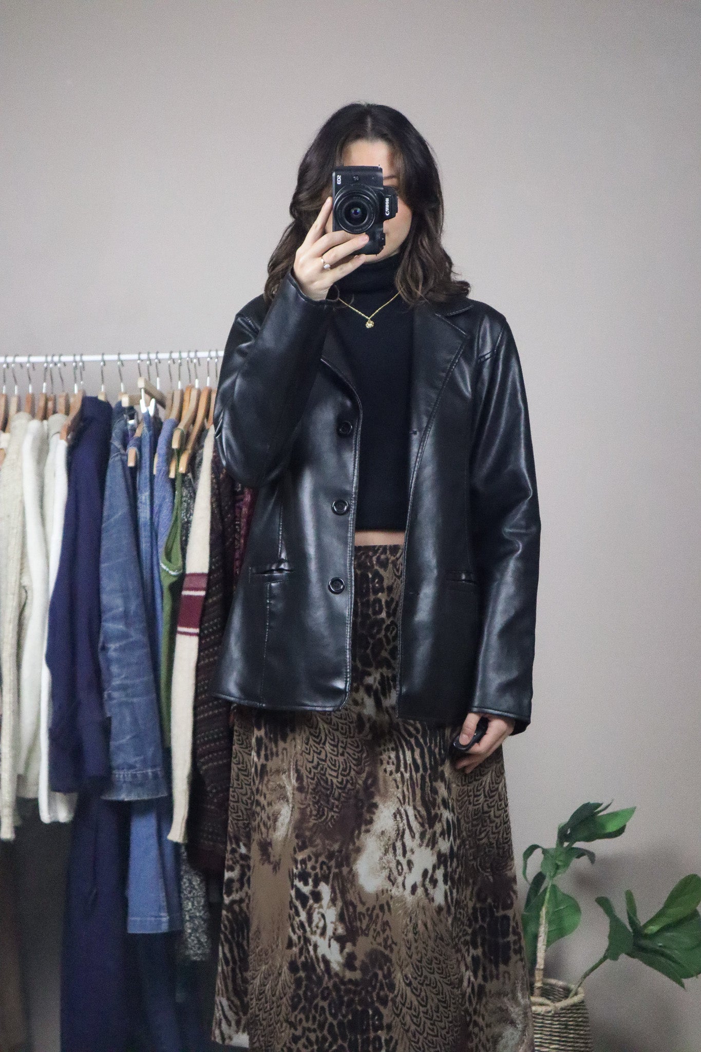 Made in Italy x Vintage x Faux Leather Jacket (S)