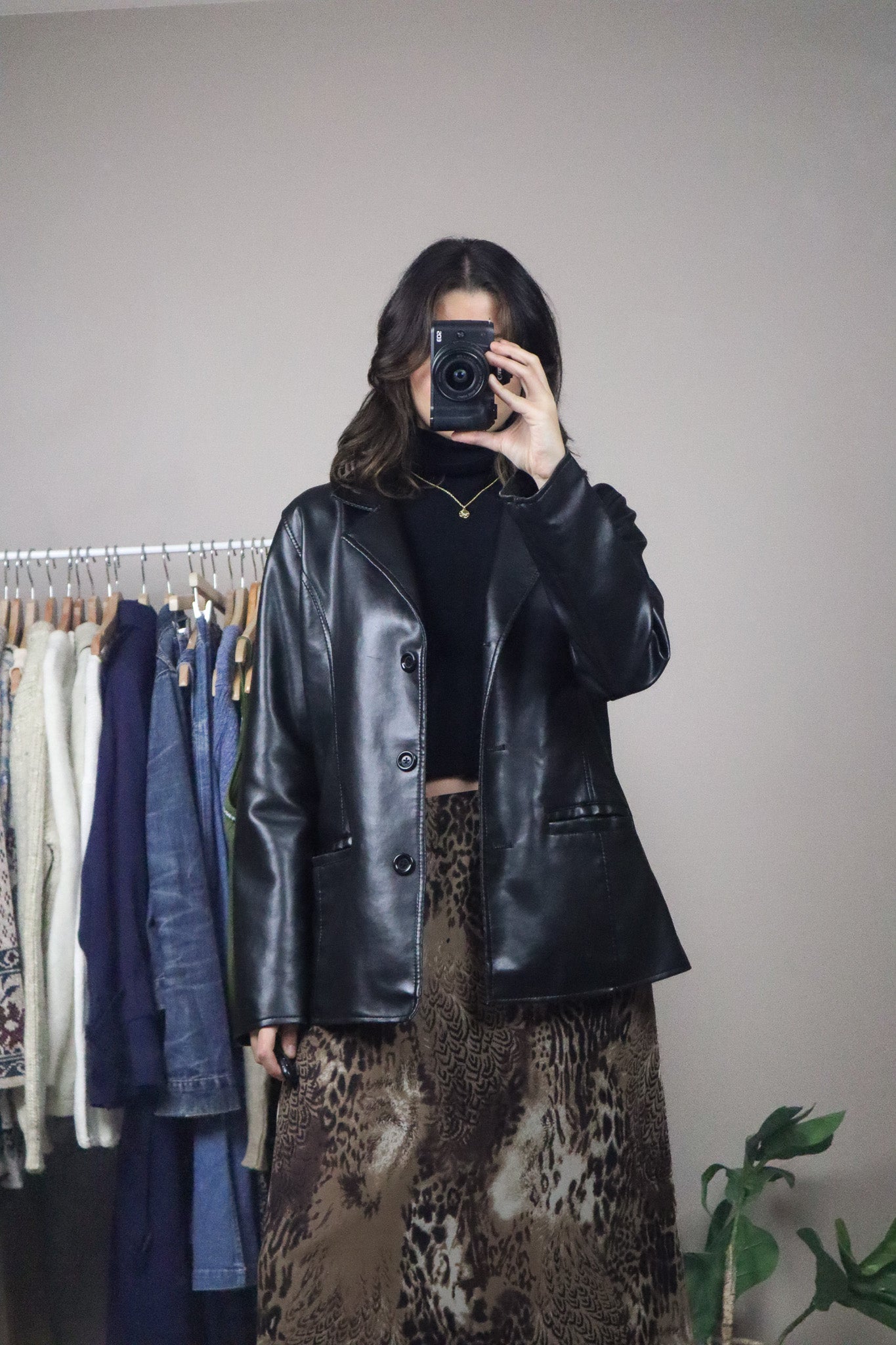 Made in Italy x Vintage x Faux Leather Jacket (S)
