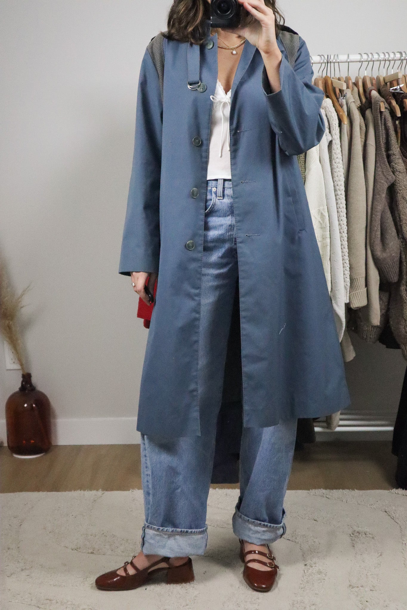 Made in Canada x Vintage x Corduroy Trench Coat (S)