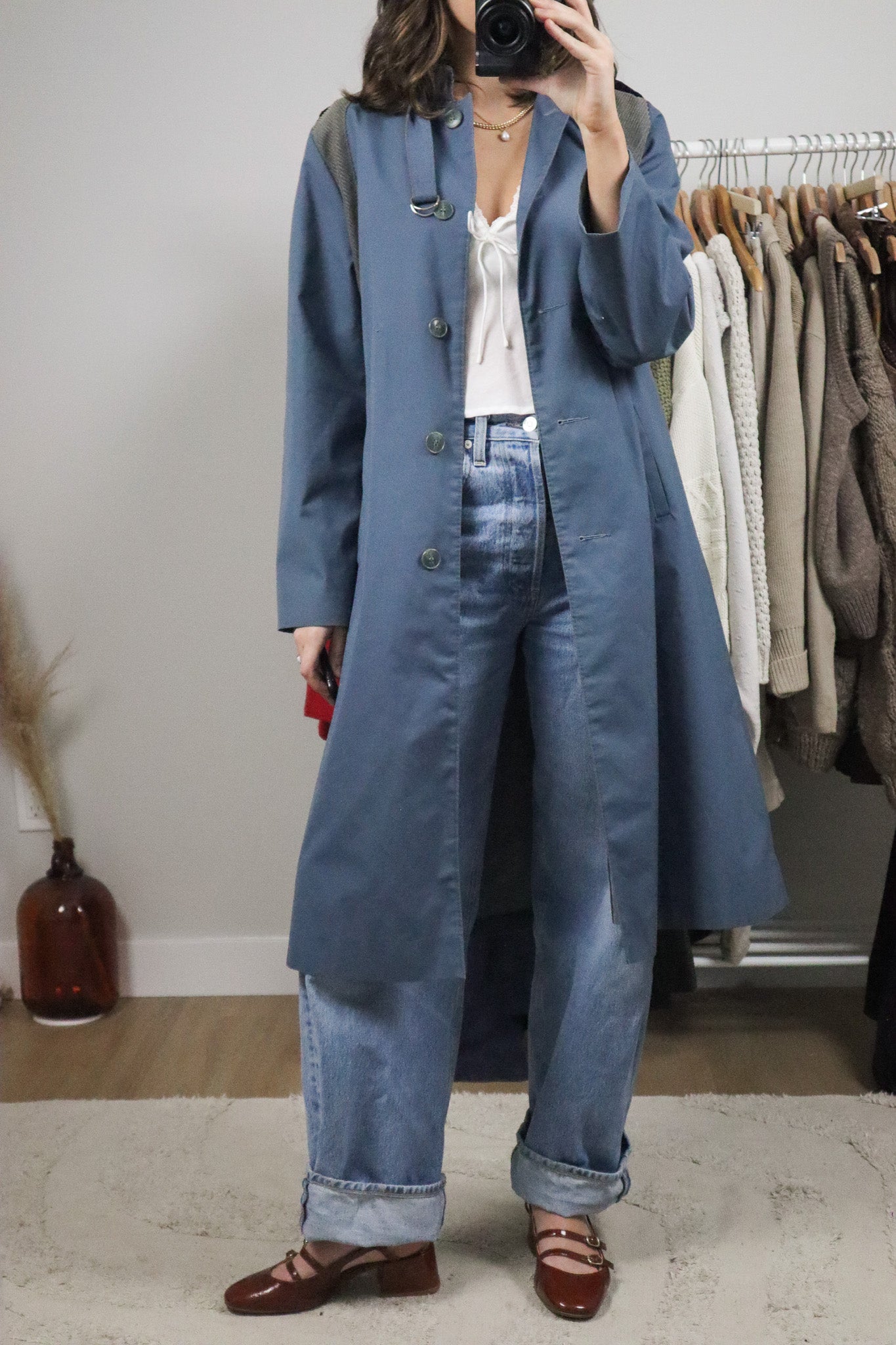 Made in Canada x Vintage x Corduroy Trench Coat (S)