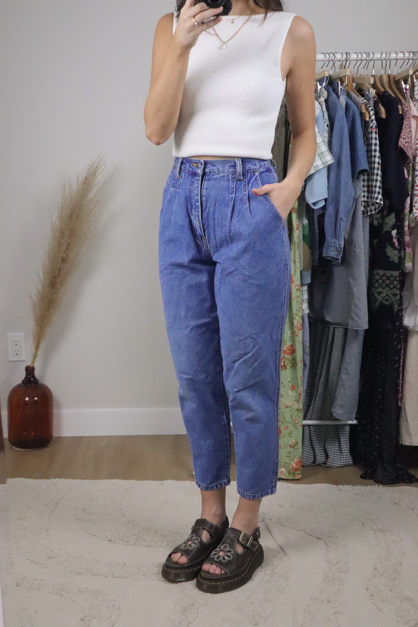 Made in Canada x Vintage x Pleated Jeans (2)