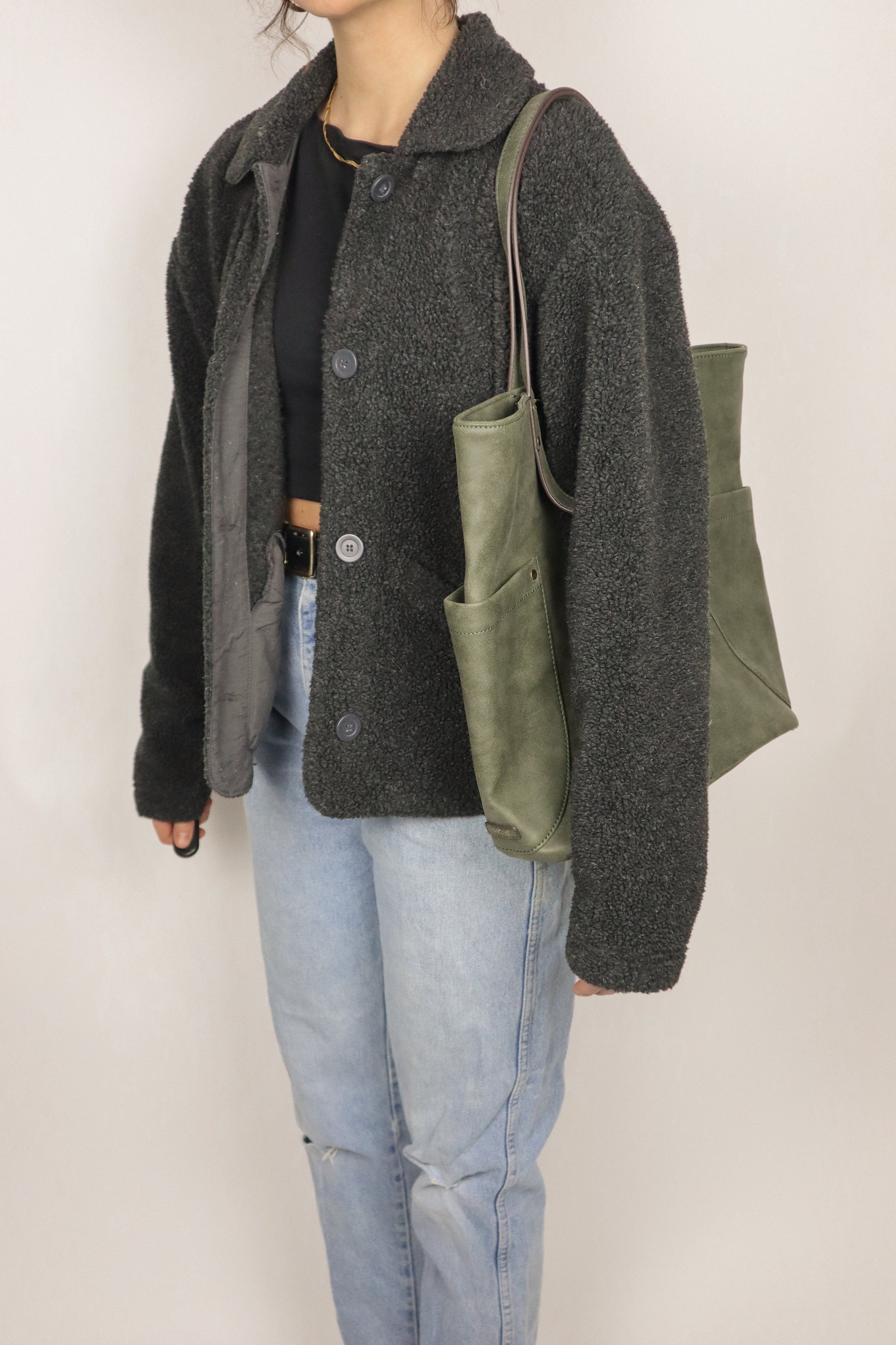 Vintage x Faux Leather Tote