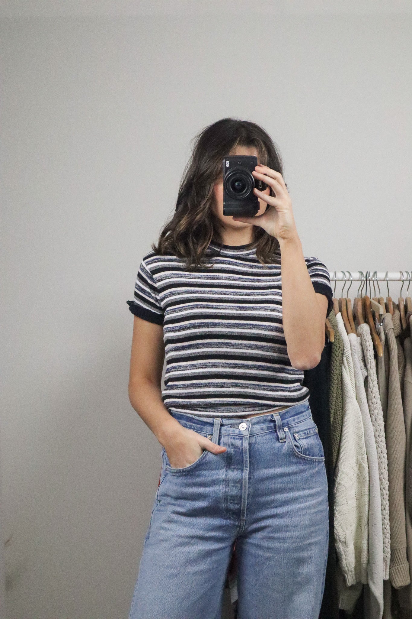 Vintage x Striped T-Shirt (S)