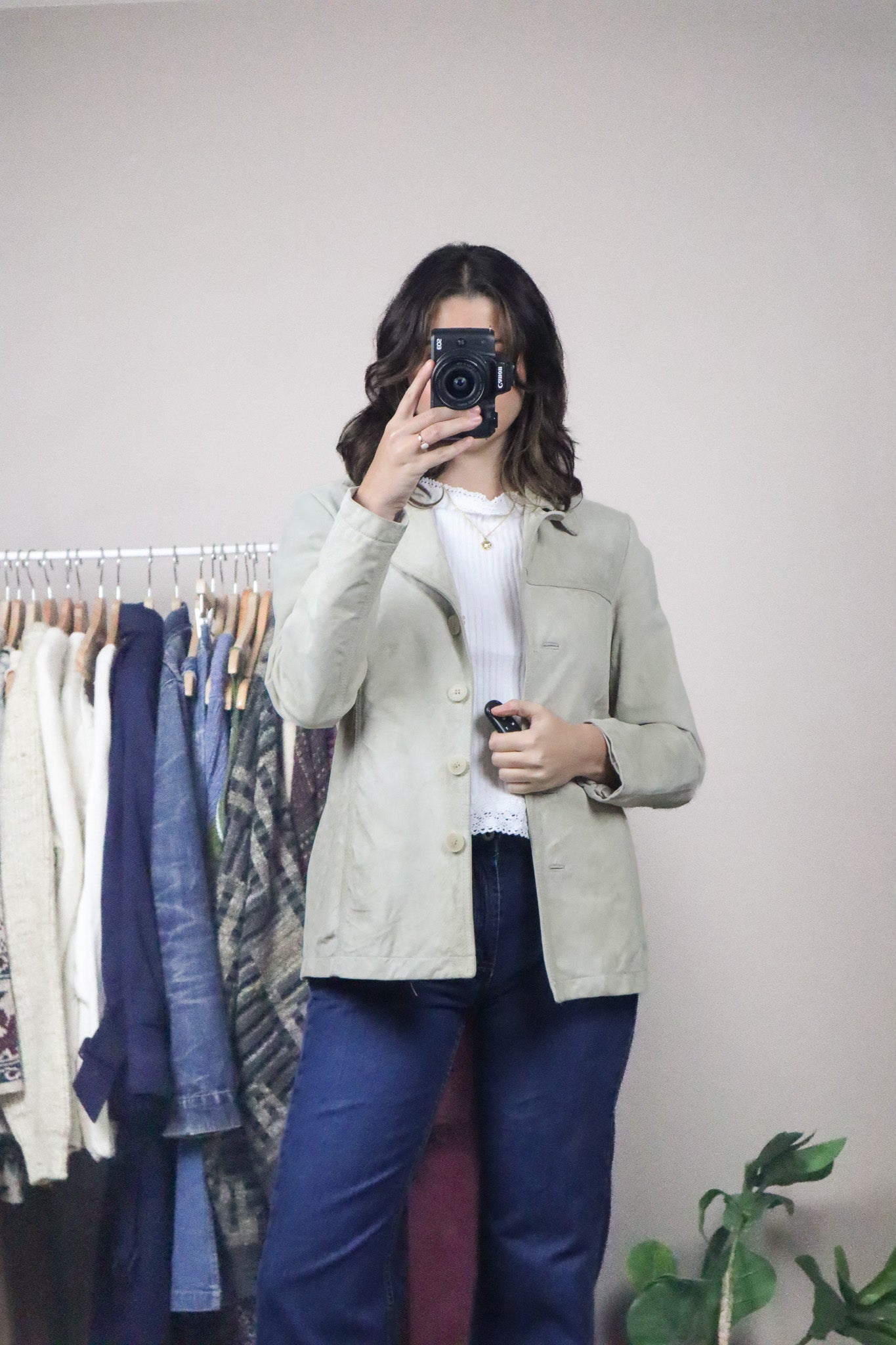 Vintage x Danier x Suede Blazer (XS)