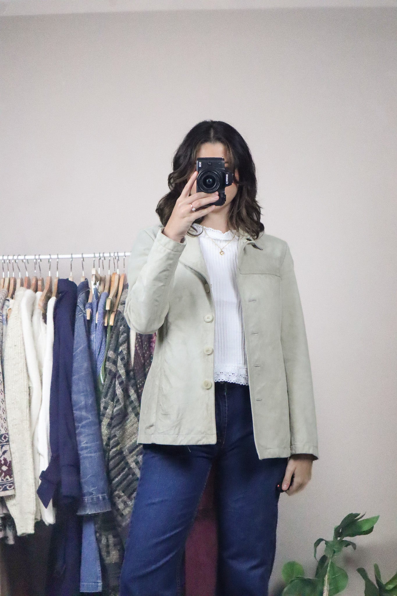 Vintage x Danier x Suede Blazer (XS)