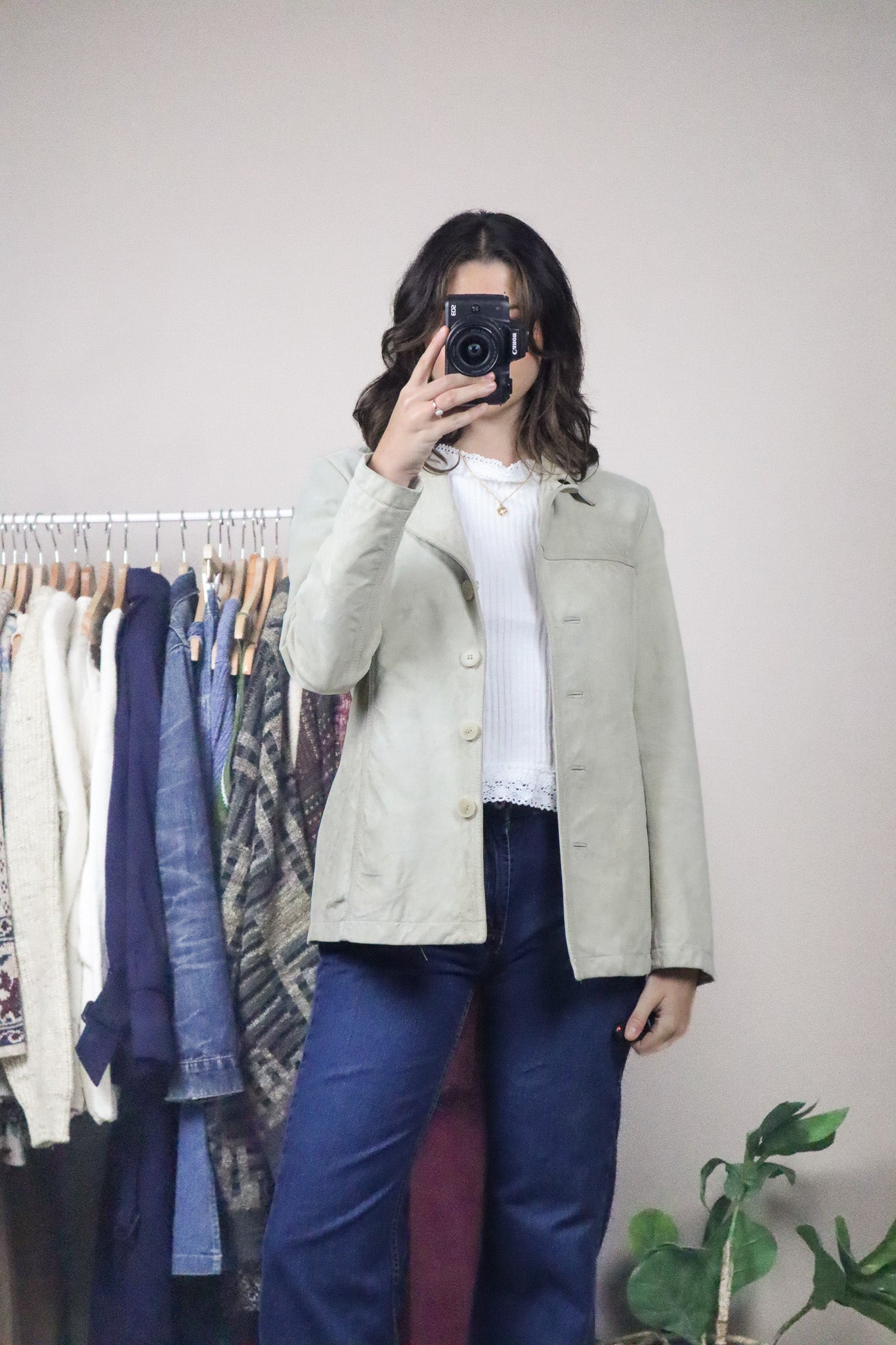 Vintage x Danier x Suede Blazer (XS)