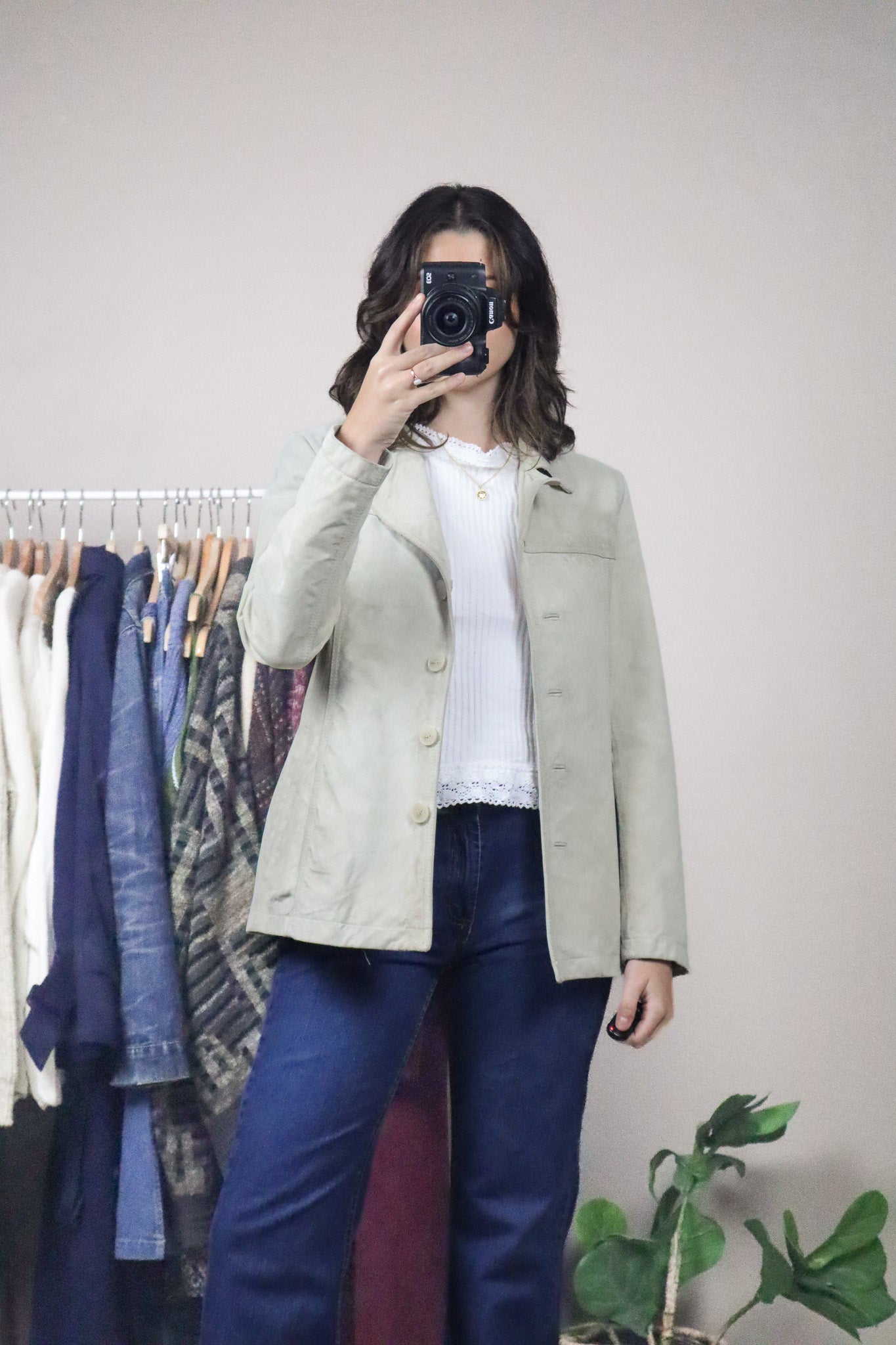 Vintage x Danier x Suede Blazer (XS)