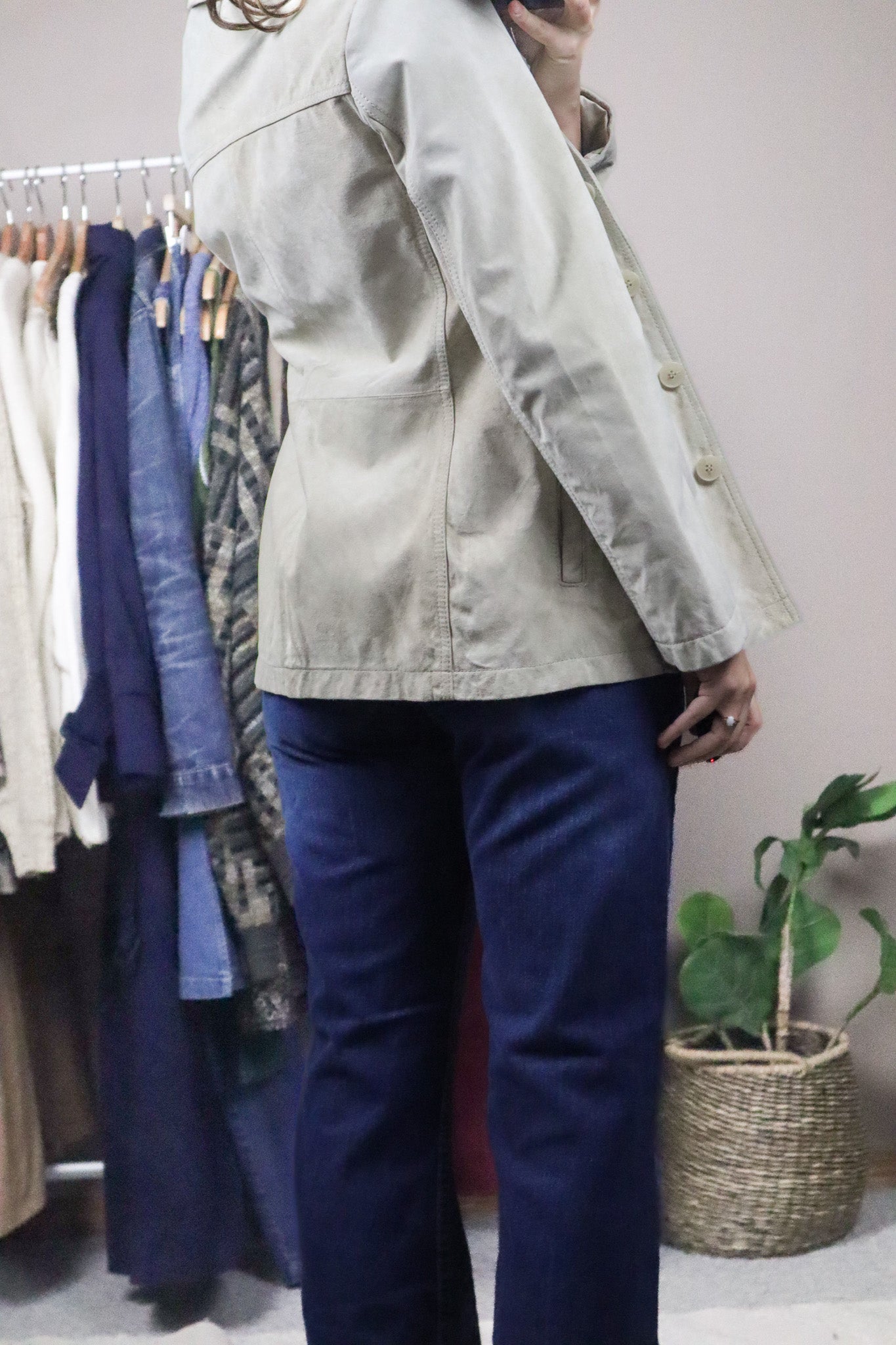 Vintage x Danier x Suede Blazer (XS)