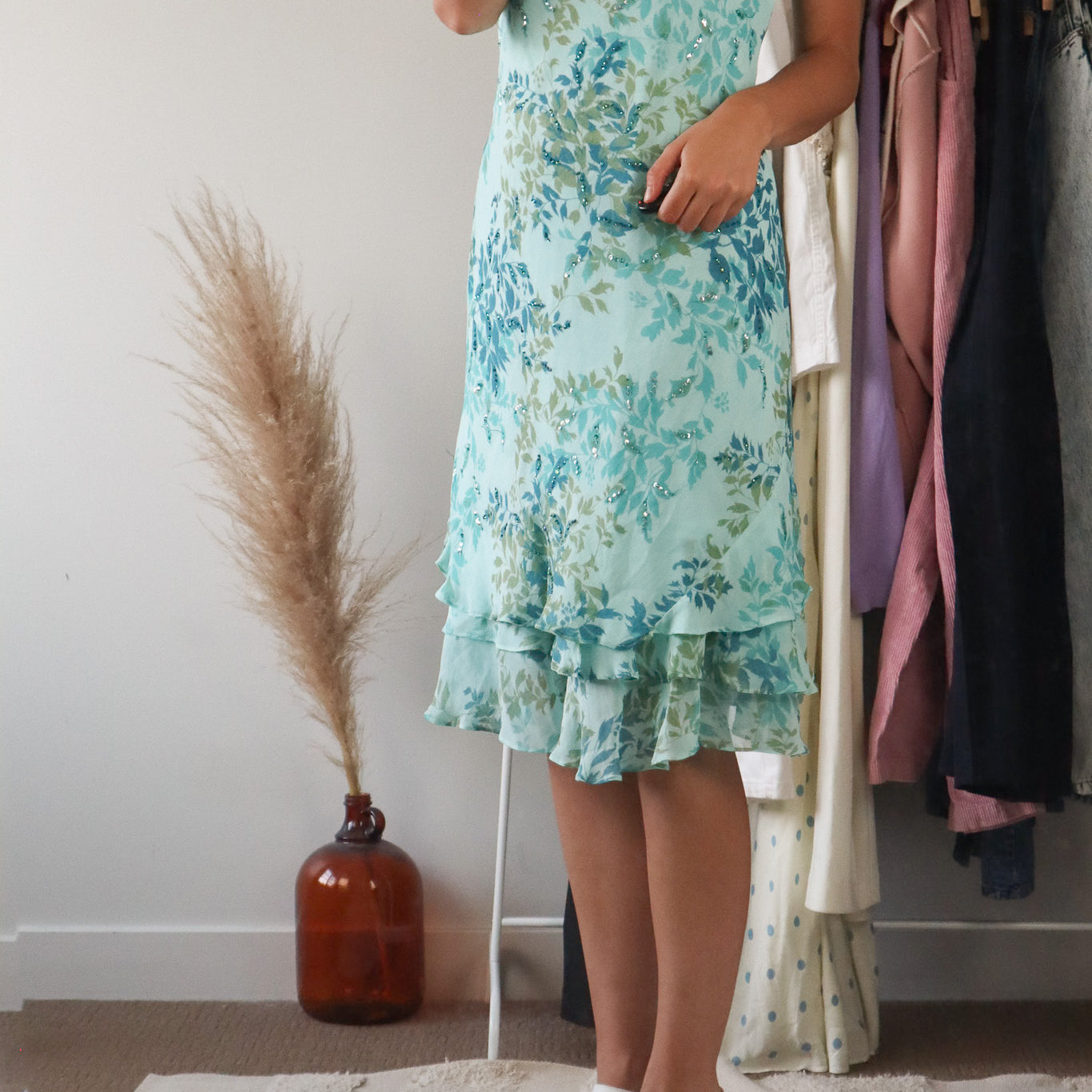 Made in Canada x Vintage x Sequence Dress (L)