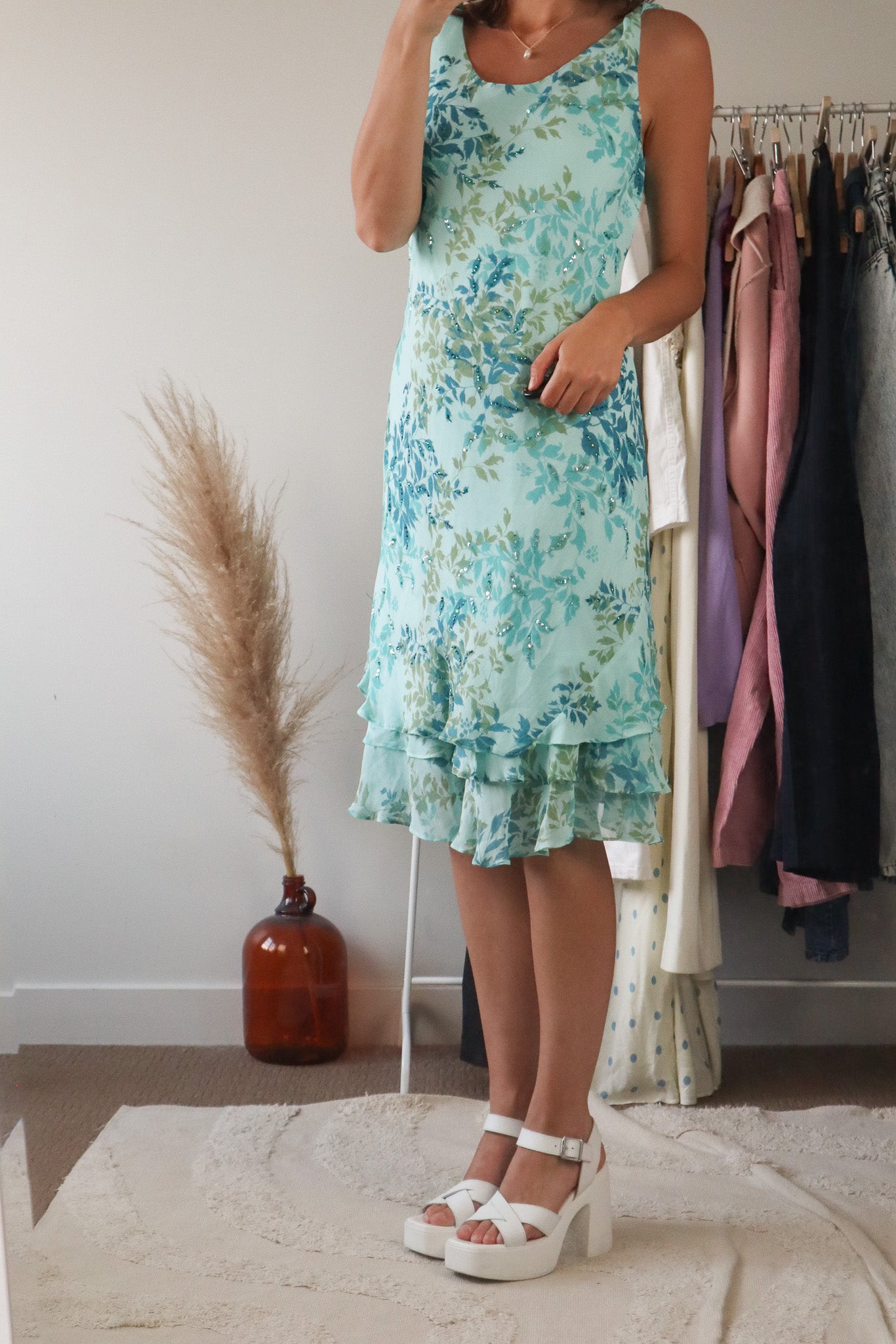 Made in Canada x Vintage x Sequence Dress (L)