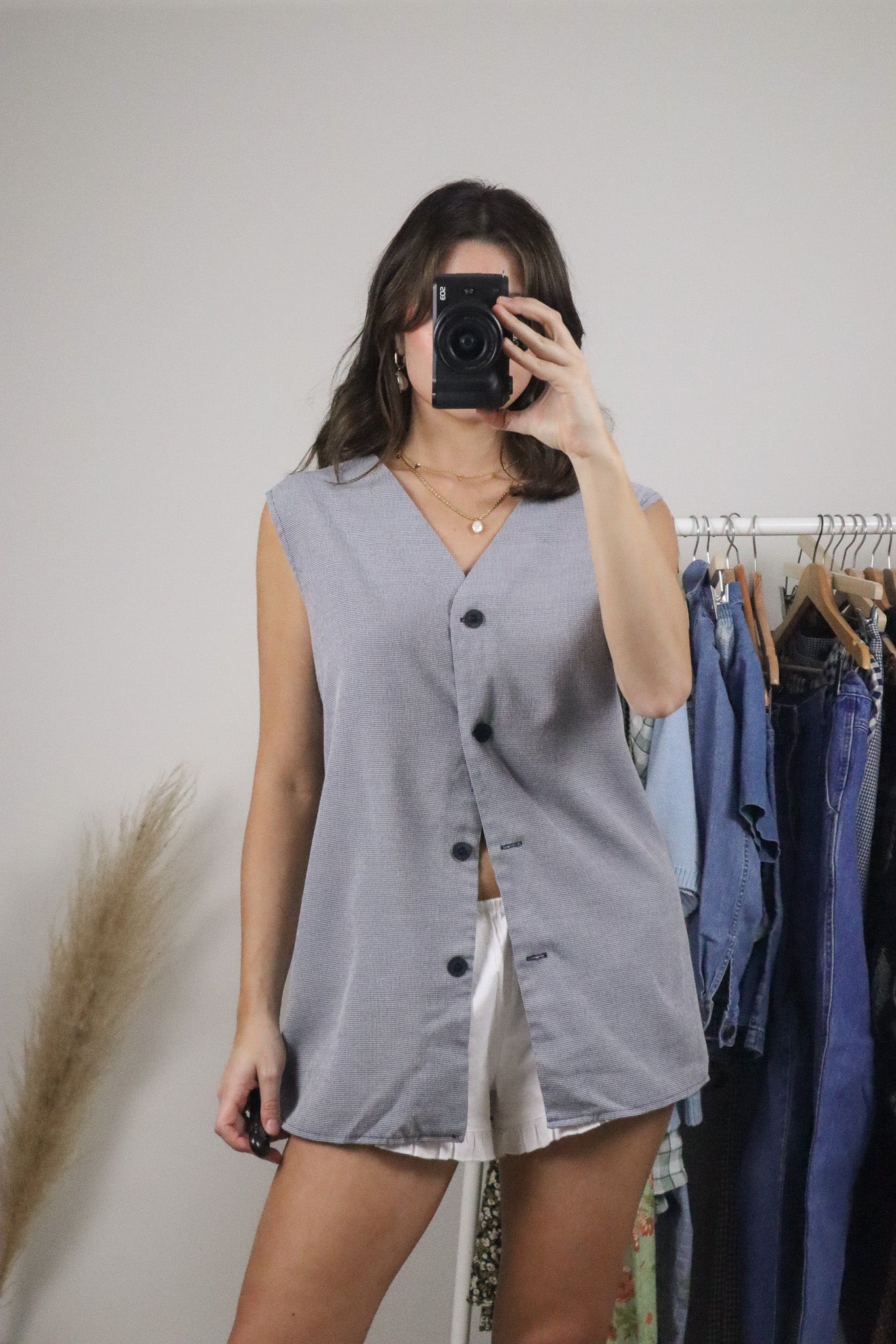 Made in Canada x Vintage x Gingham Vest/Tank (XL/XXL)