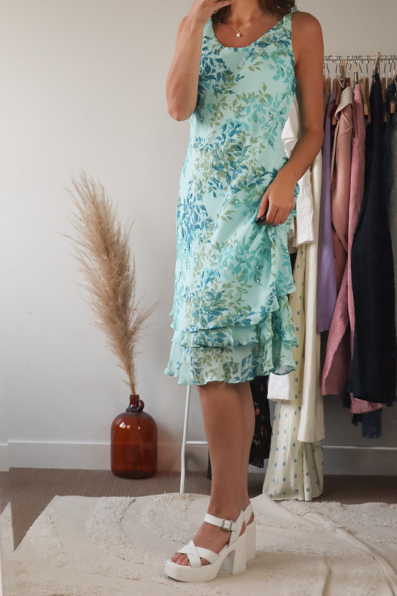 Made in Canada x Vintage x Sequence Dress (L)