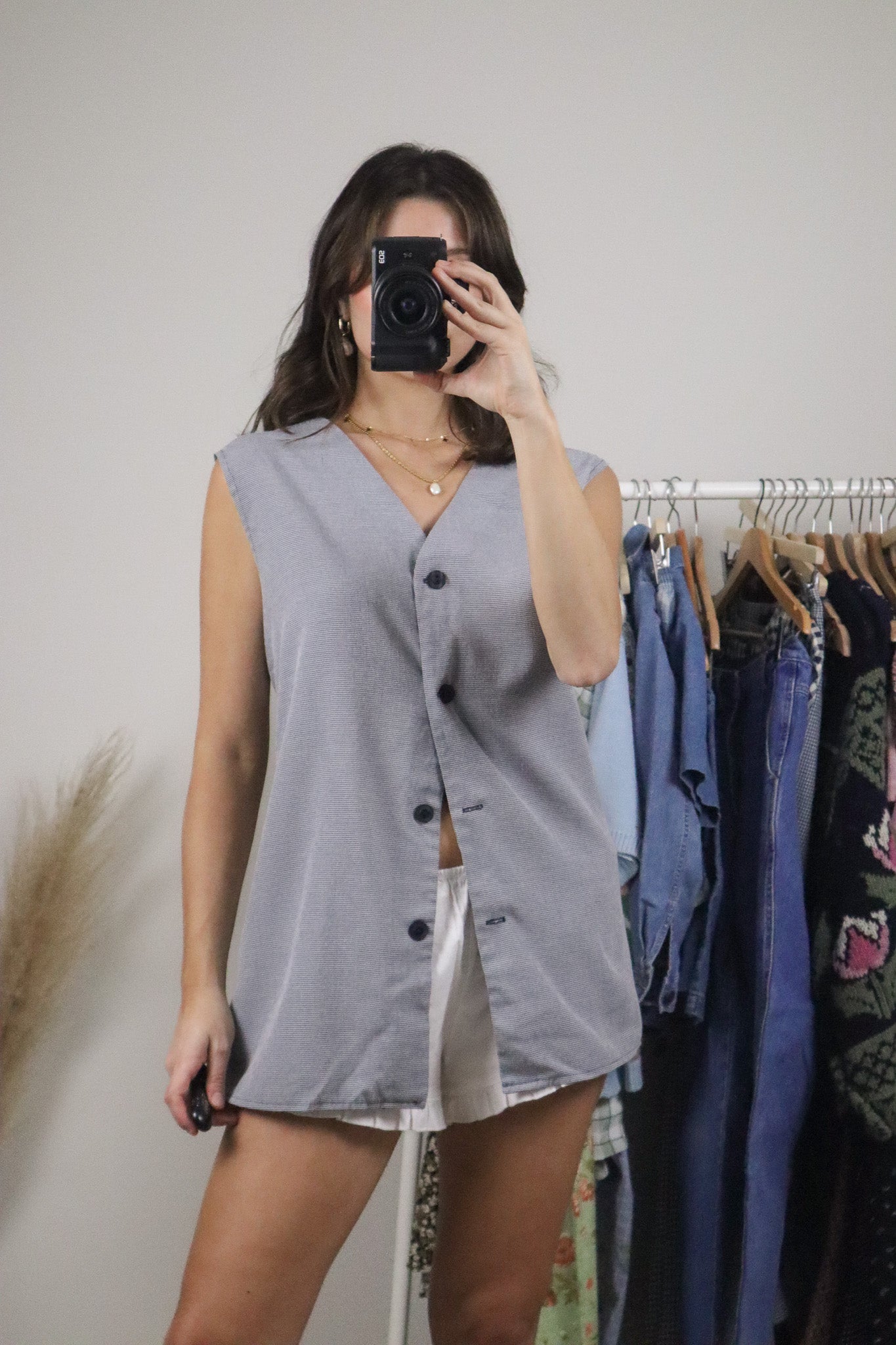 Made in Canada x Vintage x Gingham Vest/Tank (XL/XXL)