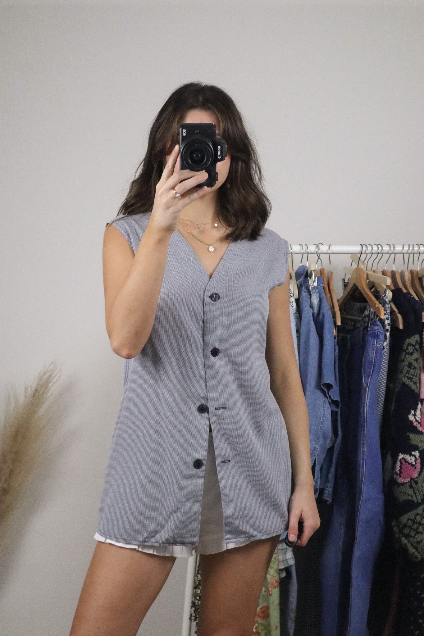 Made in Canada x Vintage x Gingham Vest/Tank (XL/XXL)