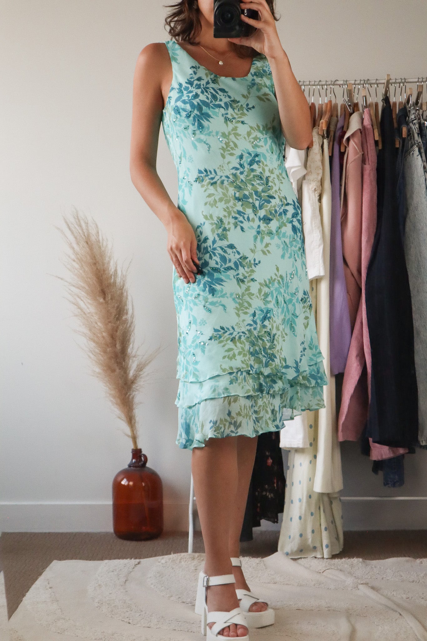 Made in Canada x Vintage x Sequence Dress (L)