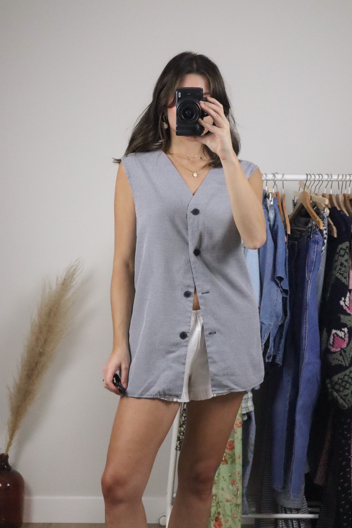 Made in Canada x Vintage x Gingham Vest/Tank (XL/XXL)