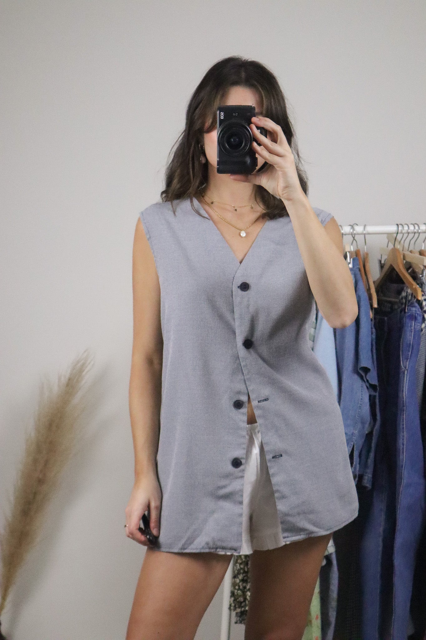 Made in Canada x Vintage x Gingham Vest/Tank (XL/XXL)