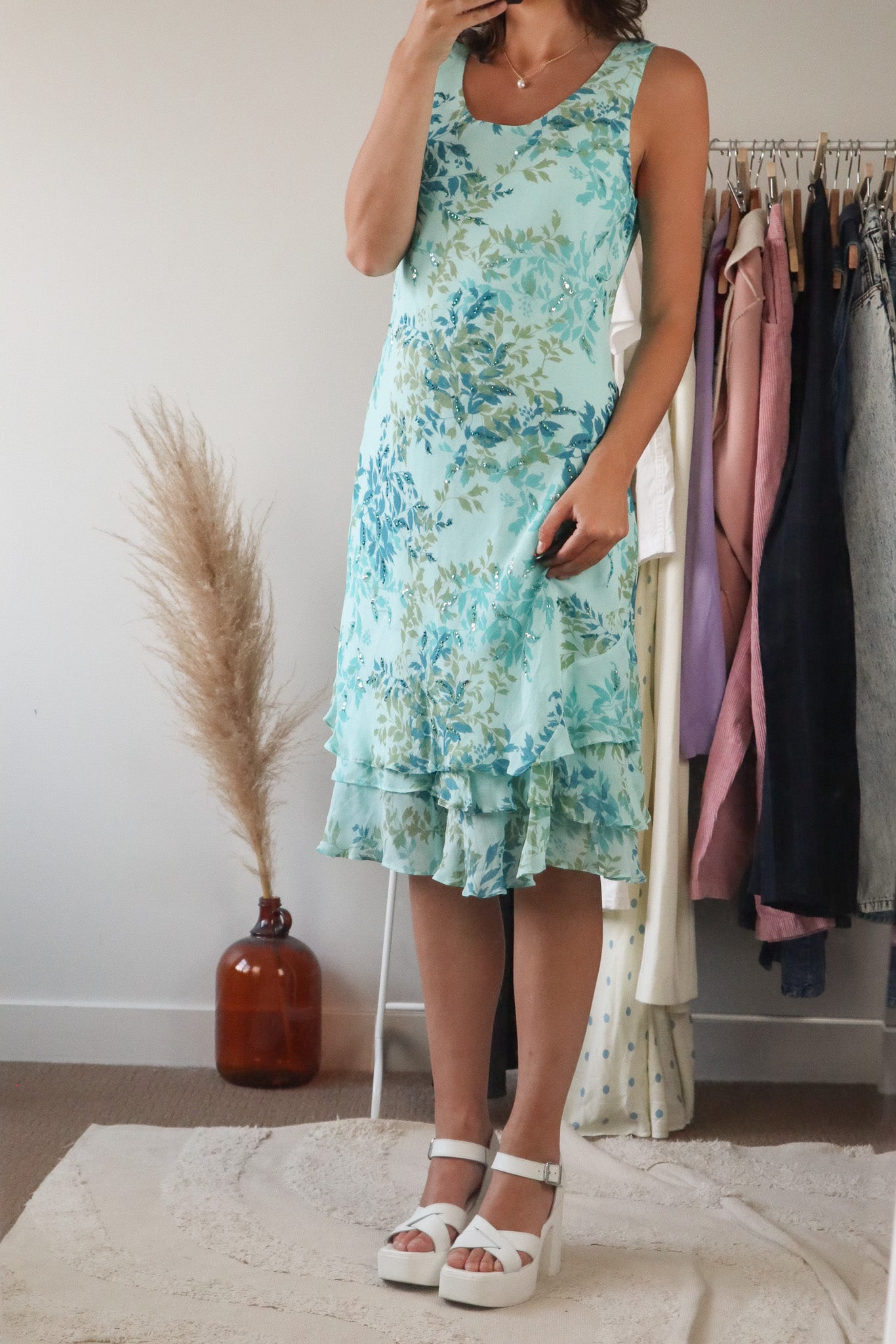 Made in Canada x Vintage x Sequence Dress (L)
