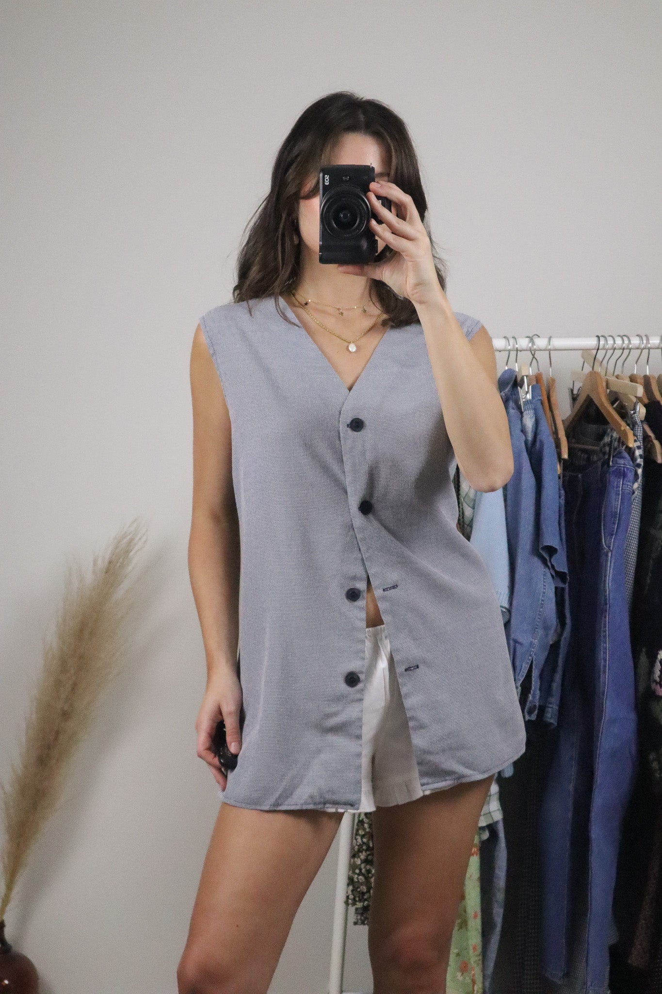 Made in Canada x Vintage x Gingham Vest/Tank (XL/XXL)