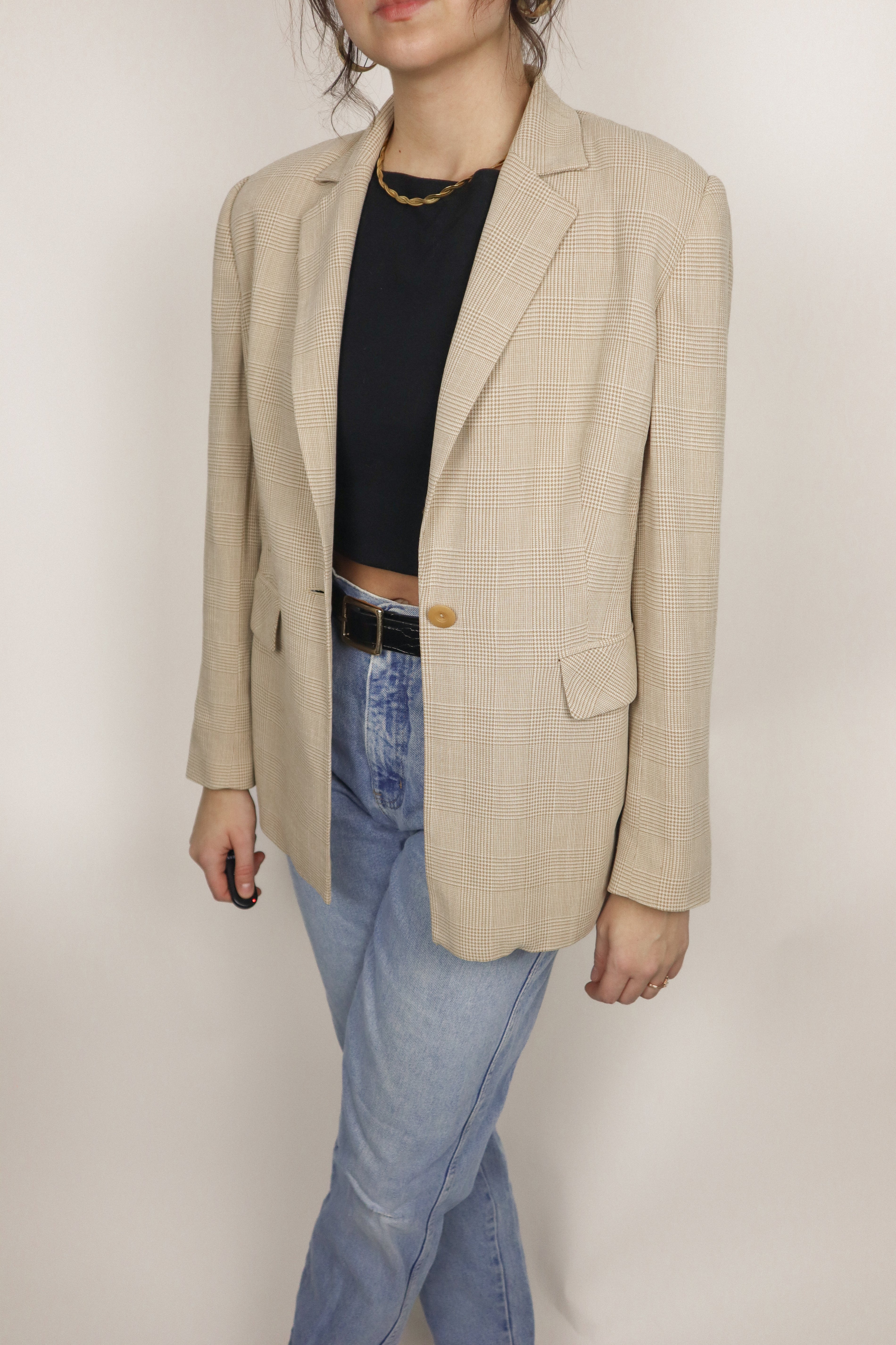 Vintage x Plaid Blazer (S)