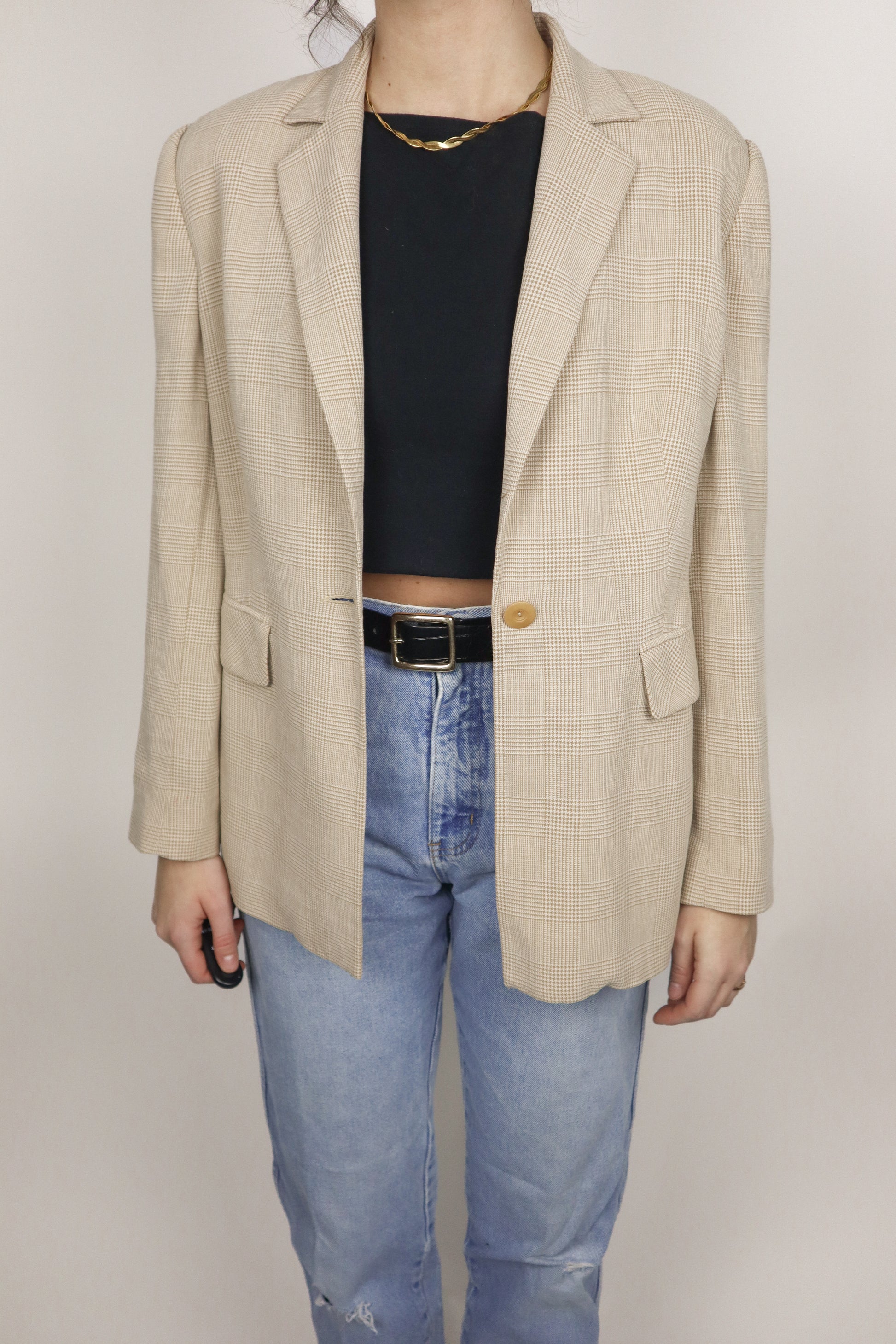 Vintage x Plaid Blazer (S)