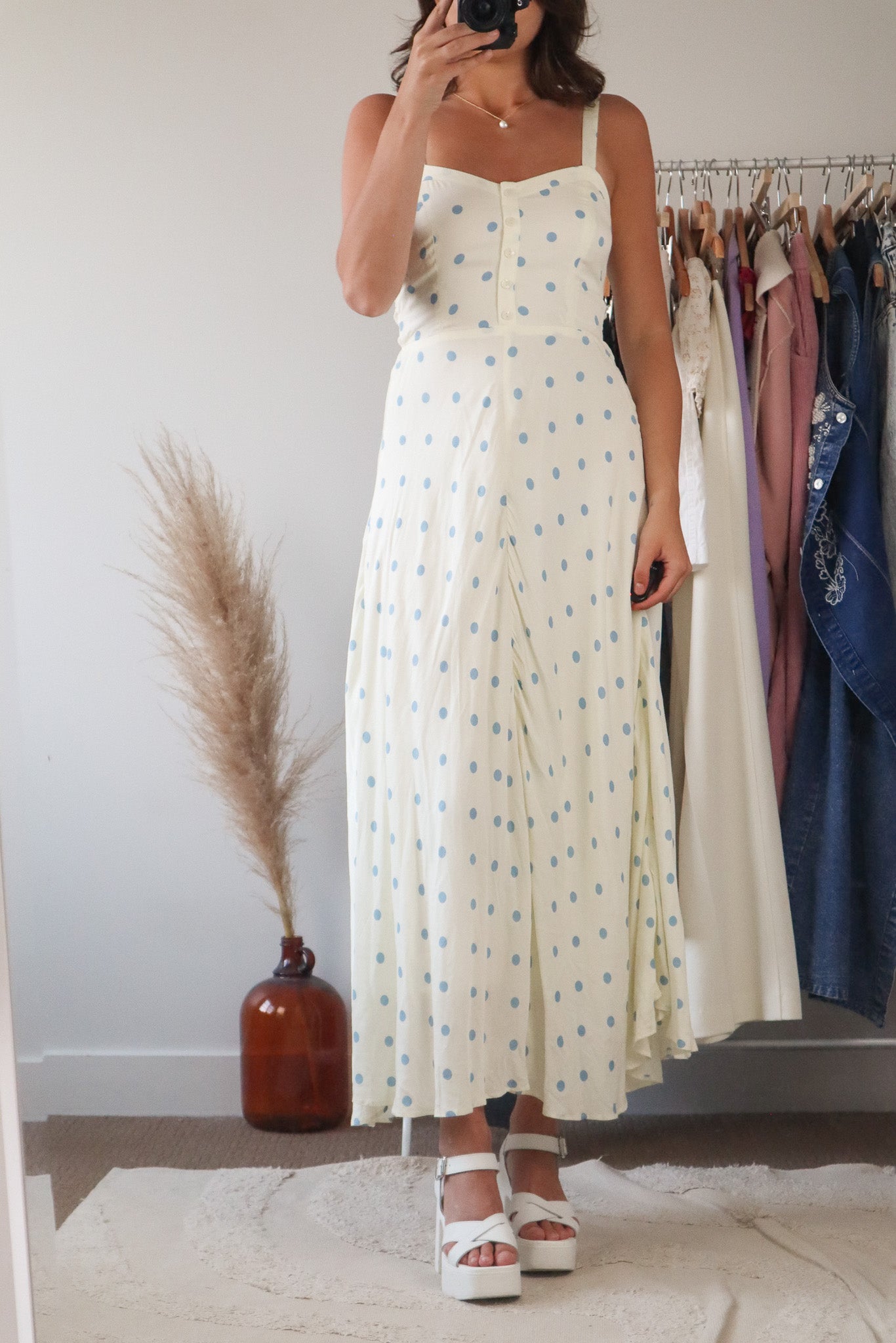 Modern x Polka Dot Maxi Dress (XS/S)
