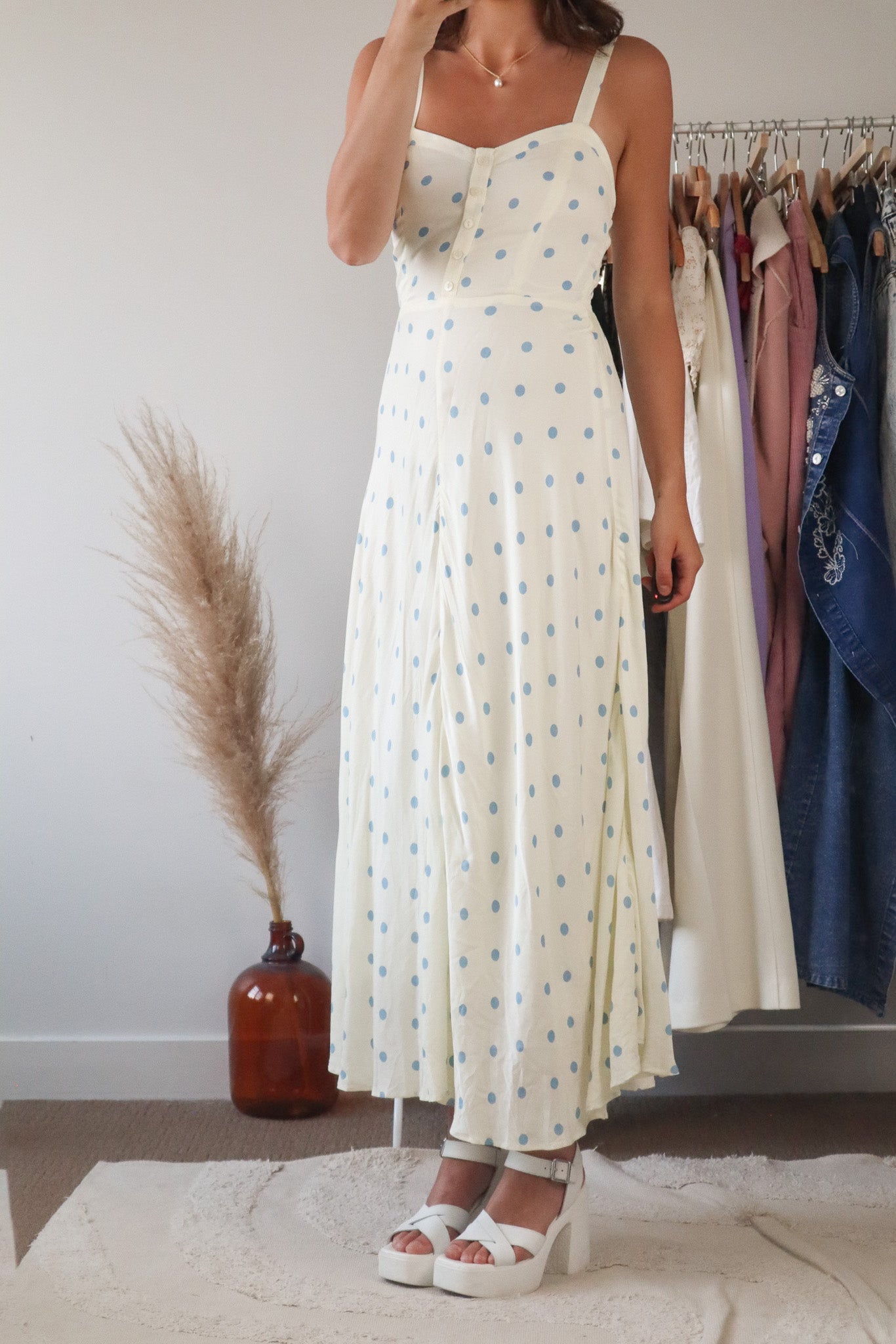 Modern x Polka Dot Maxi Dress (XS/S)