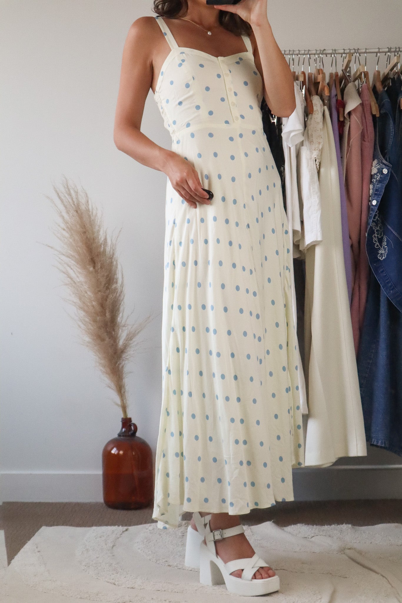 Modern x Polka Dot Maxi Dress (XS/S)
